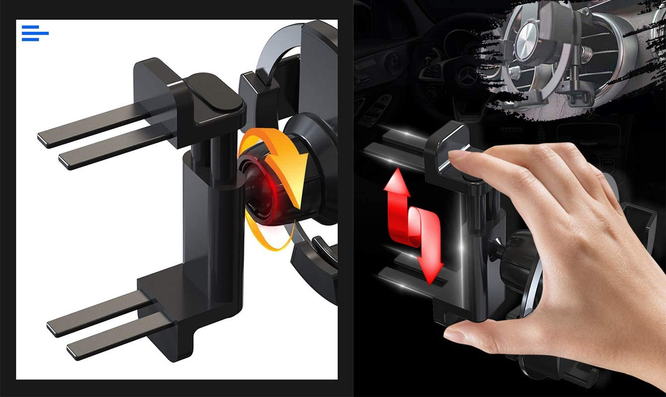 Car Phone Holder Mount Compatible with Mercedes Benz C-Class, E-Class,S-Class,B-Class,A-Class, Glc/Gle/Gls/Glb/Gla-Class 2016-2023 & Mini Cooper