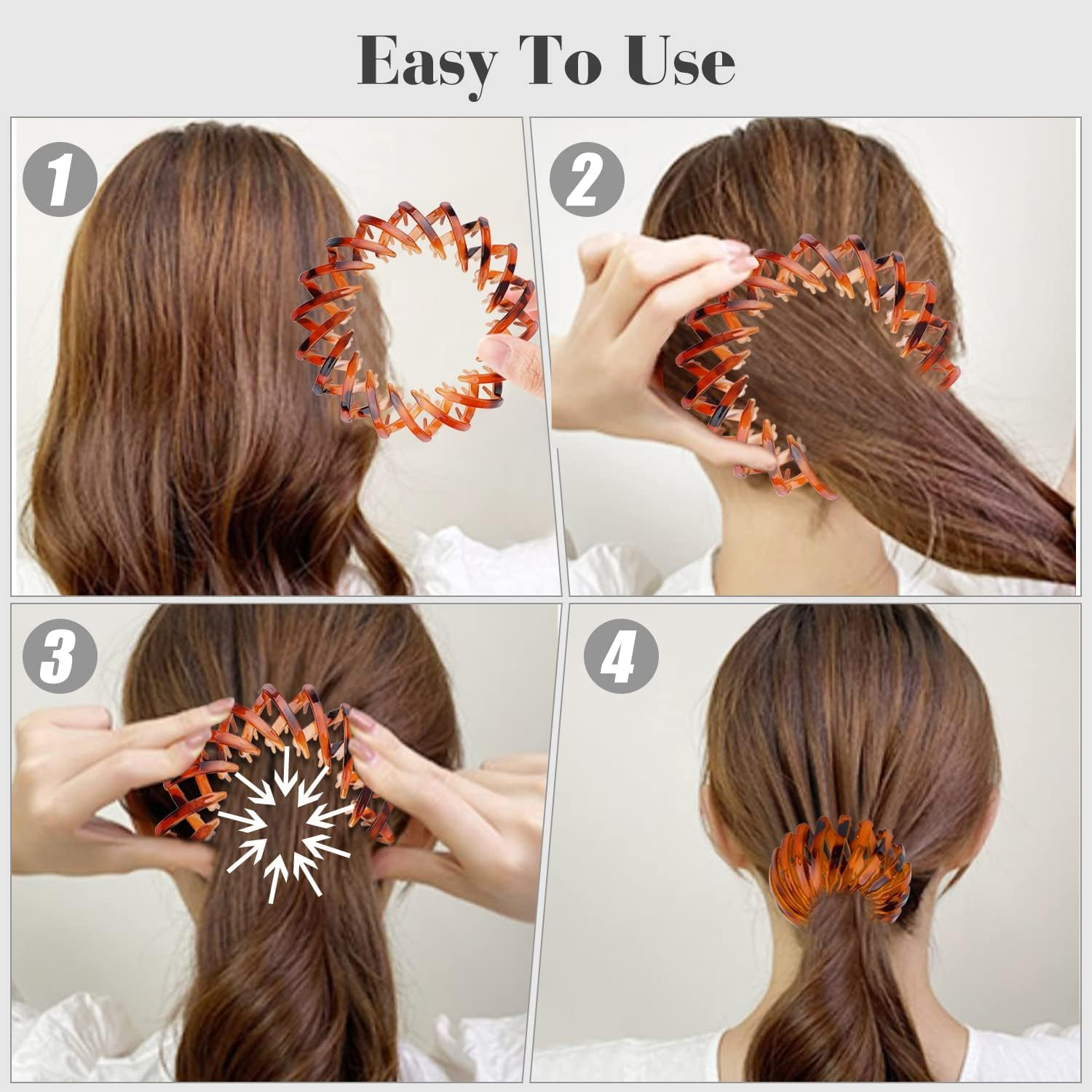 7Pcs Birds Nest Hair Clips,Bird Nest Plate Hairpins,Bird Nest Hair Clip Velvet Ponytail Holder,Bird Nest Hair Clip round Hairband,Bird Nest Velvet Hair Clip,Bird Nest Hair Clip Velvet Ponytail Holder - Color A image number 4