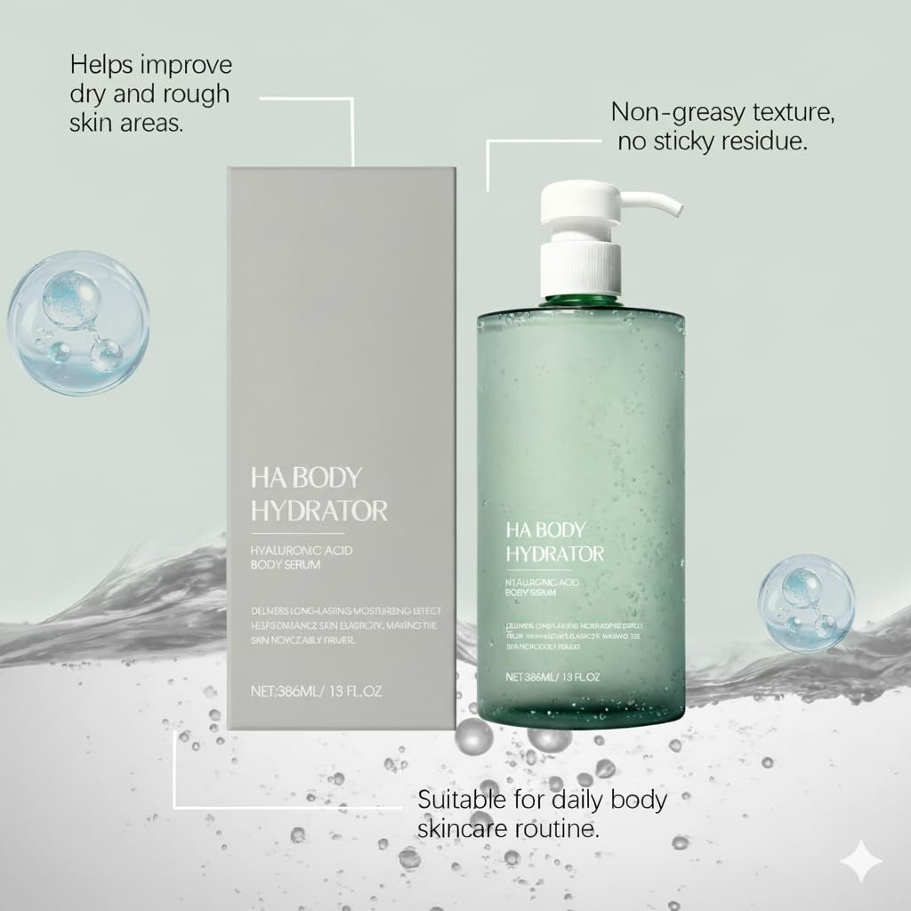 Hyaluronic Acid Body Serum, Refreshing with Nourishes Firming and Elasticity Boosts Body Lotion, Winter Hydrator Body Serum Hyaluronic, Deep Moisturization Lightweight Non-Greasy Body Lotion (1PCS) - 2Pcs image number 5