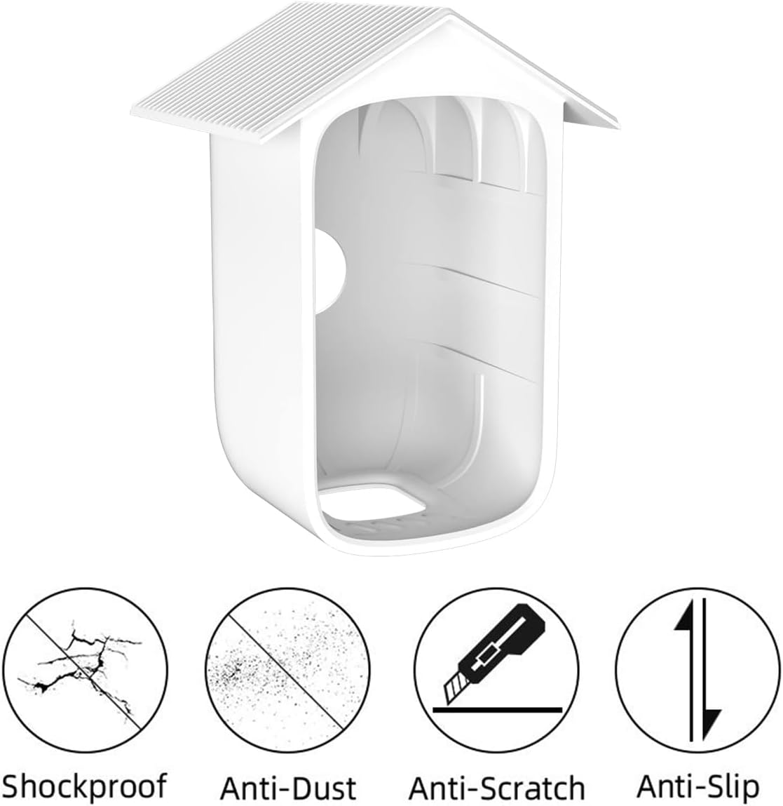 OWOKISO Camera Silicone Protective Cover/Case/Skin for Eufy Security Eufycam 2C Cam & Eufycam 2C Pro Wireless Home Security Outdoor Camera, Protection against UV Rays and Rain image number 2