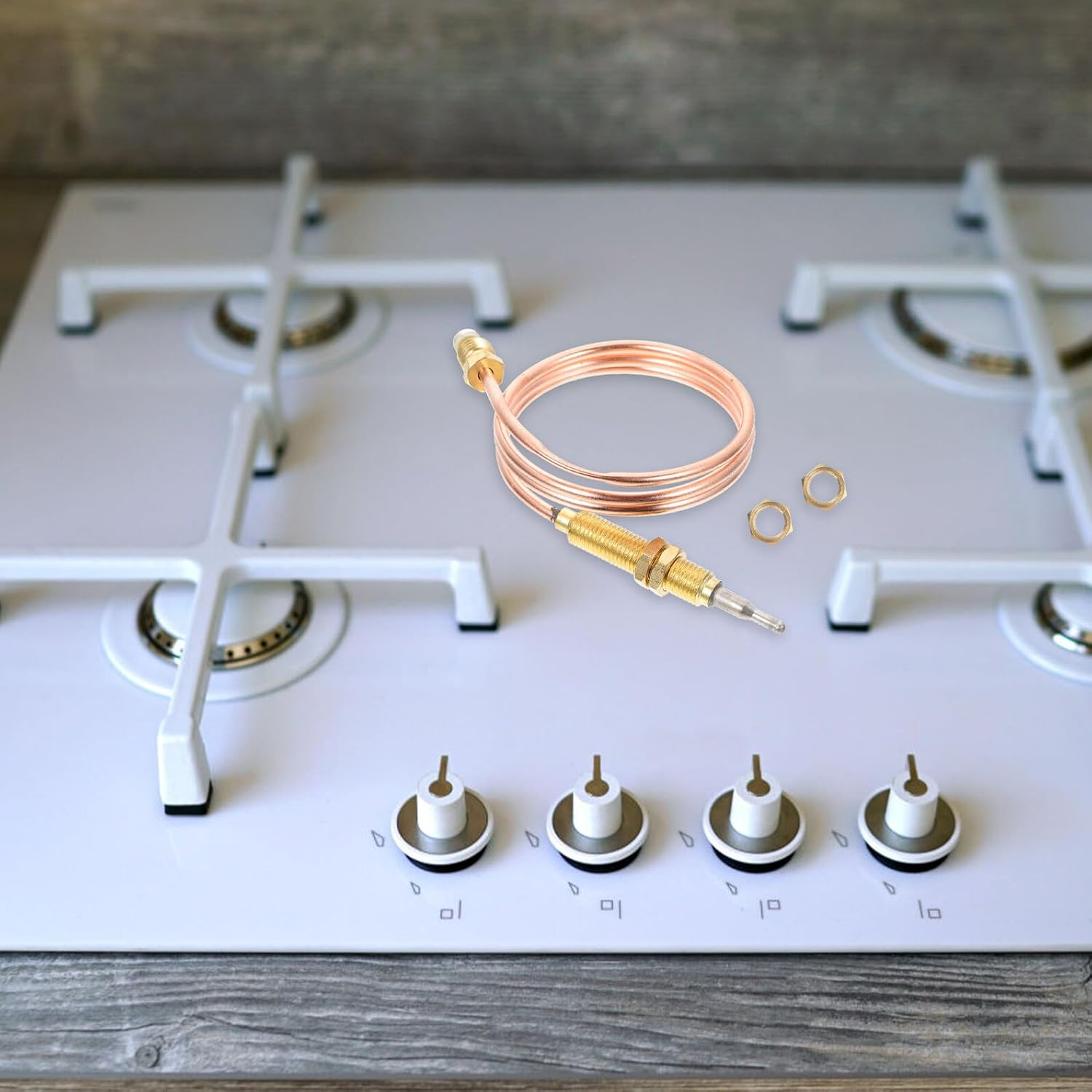 Gadpiparty Threaded Thermocouple Sensor High Temperature Fireplace Replacement Part for BBQ Grill and Accessories image number 6