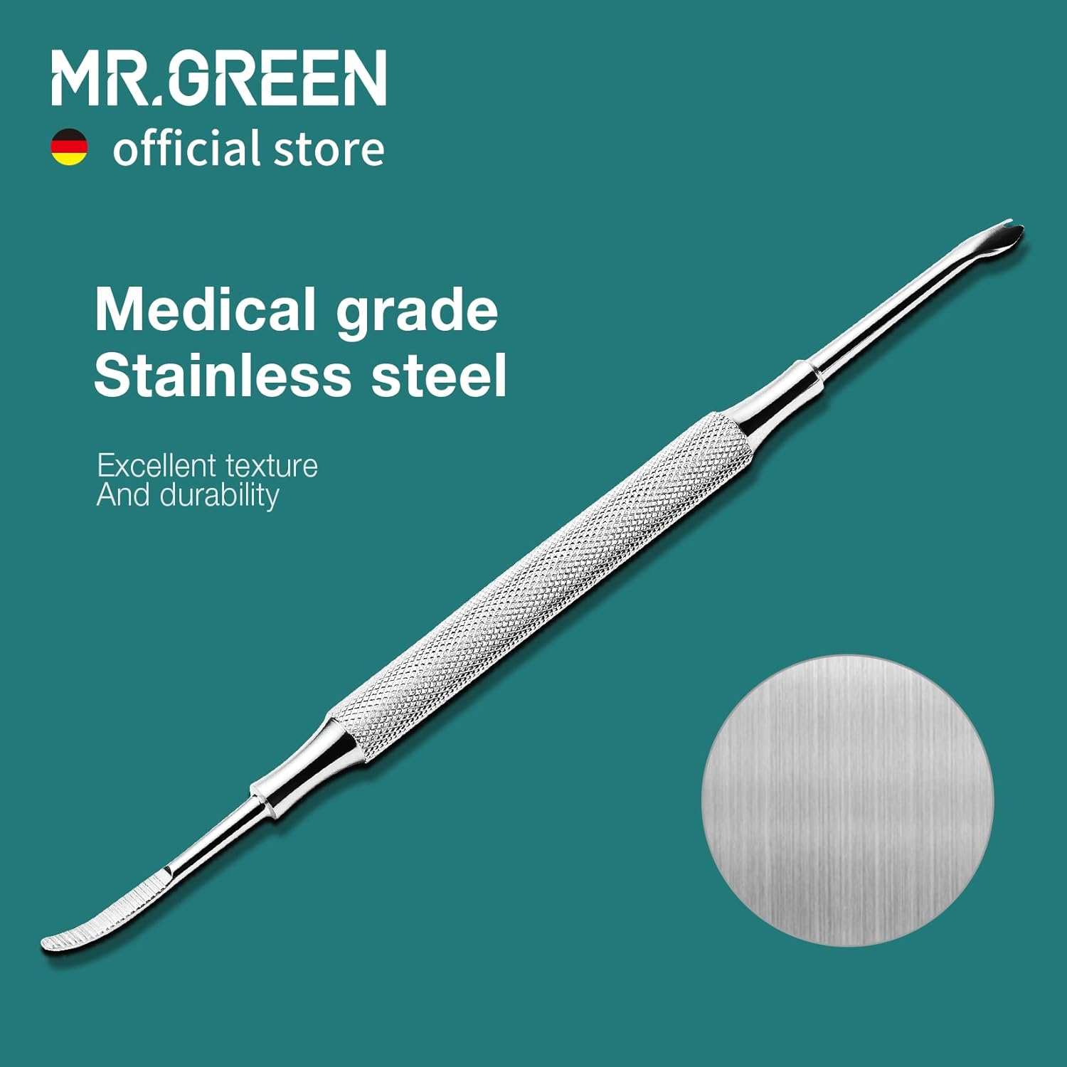 MR.GREEN Multi-Function Nail Care Tools Cuticle Pusher Nail Dirt Cleaner Double Headed Design Pry up Nails Cuticle Trimmer (Mr-2158) image number 6