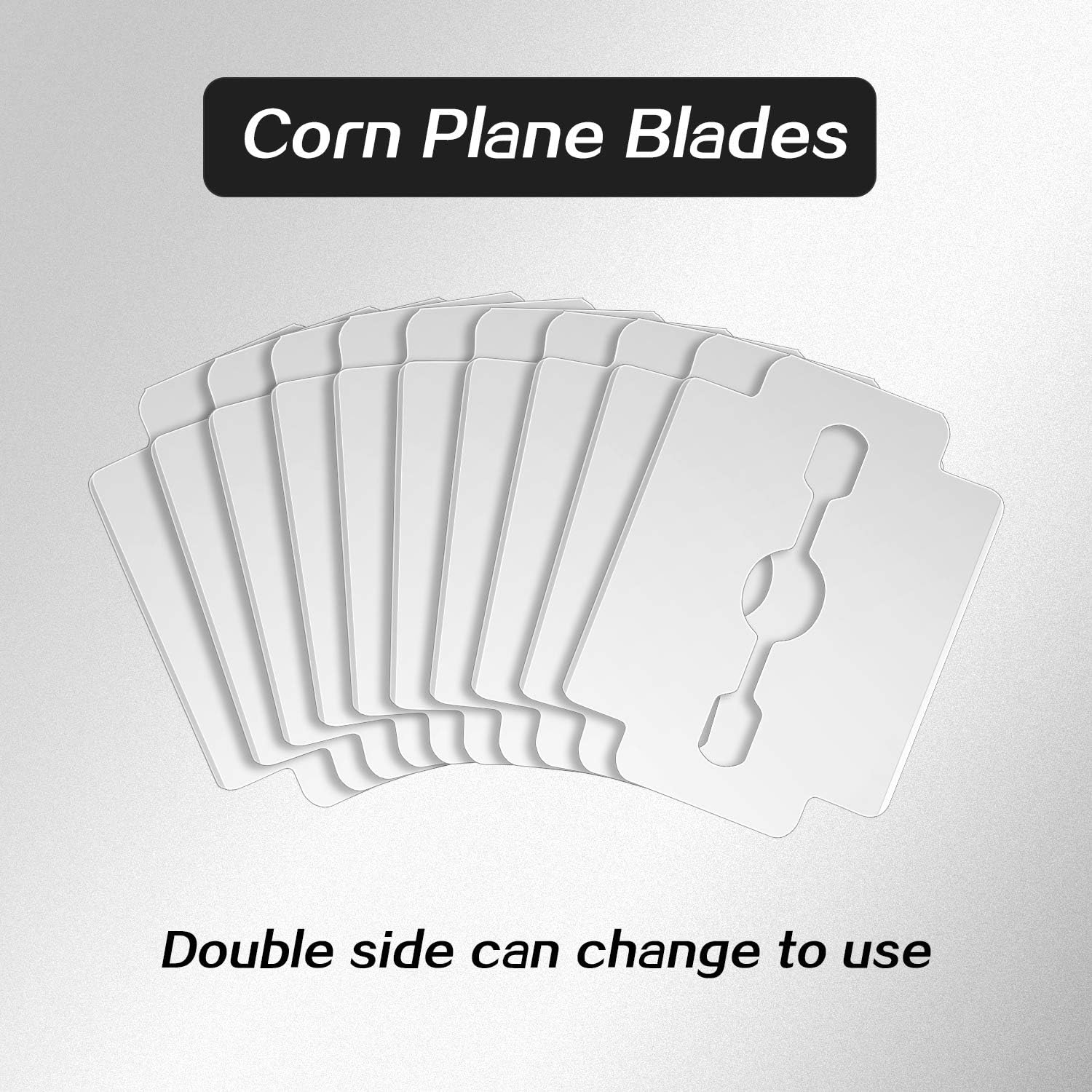 Mudder 120 Pieces Callus Shaver Replacement Blades Corn Plane Stainless Steel Blades Foot Care Tool for Removing Callus image number 2