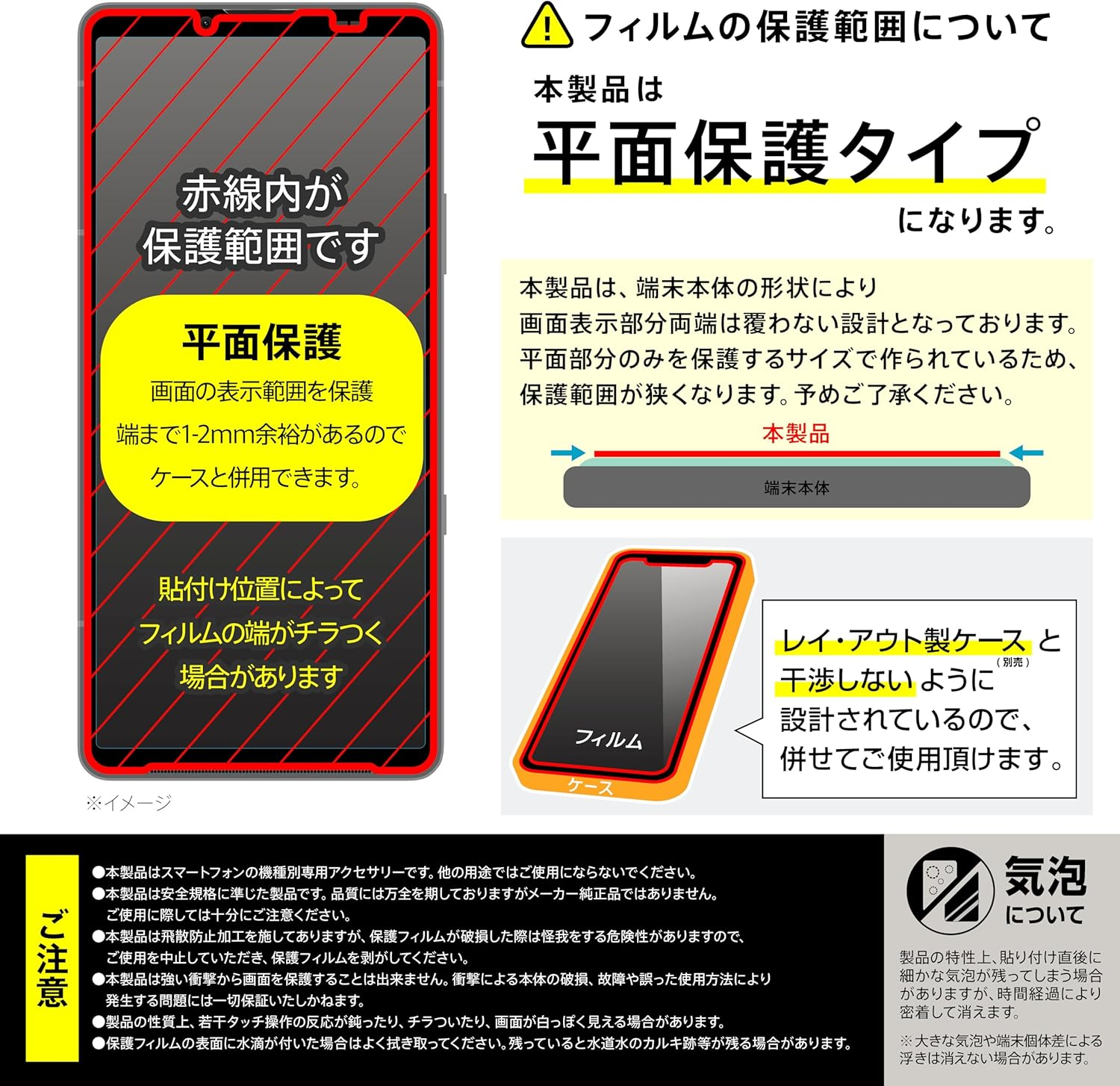 Rayout Glass Film for Xperia 10 VII [Made for Xperia Certified] SO-52F SOG16 A502SO XQ-FE44 Compatible with Failure Free Super Easy Installation Kit 10H Hardness/Glare Glossy, Transparent Type - Blue Light Cut image number 4