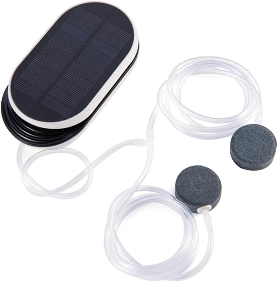 Solar Powered Aquarium Oxygen Pump Low Noise Portable Aerator for Fish Tanks and Outdoor Fishing Efficient Air Circulation for Small to Medium Aquariums image number 4