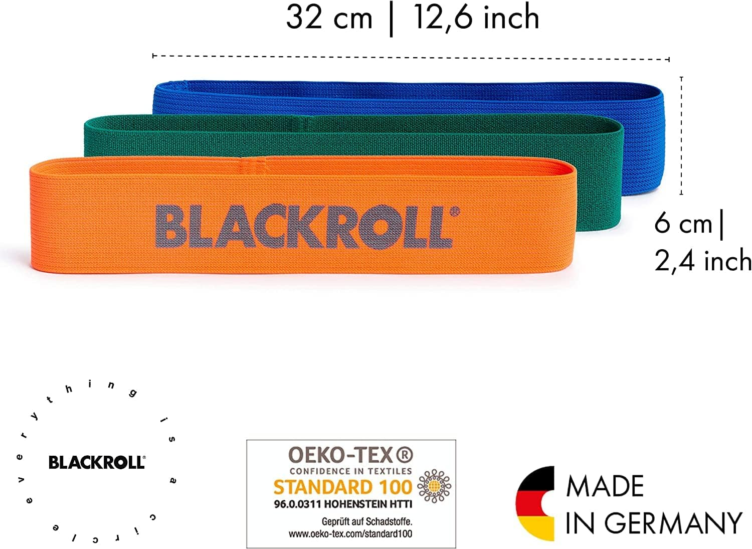 Black Roll Loop Band - Blue image number 3