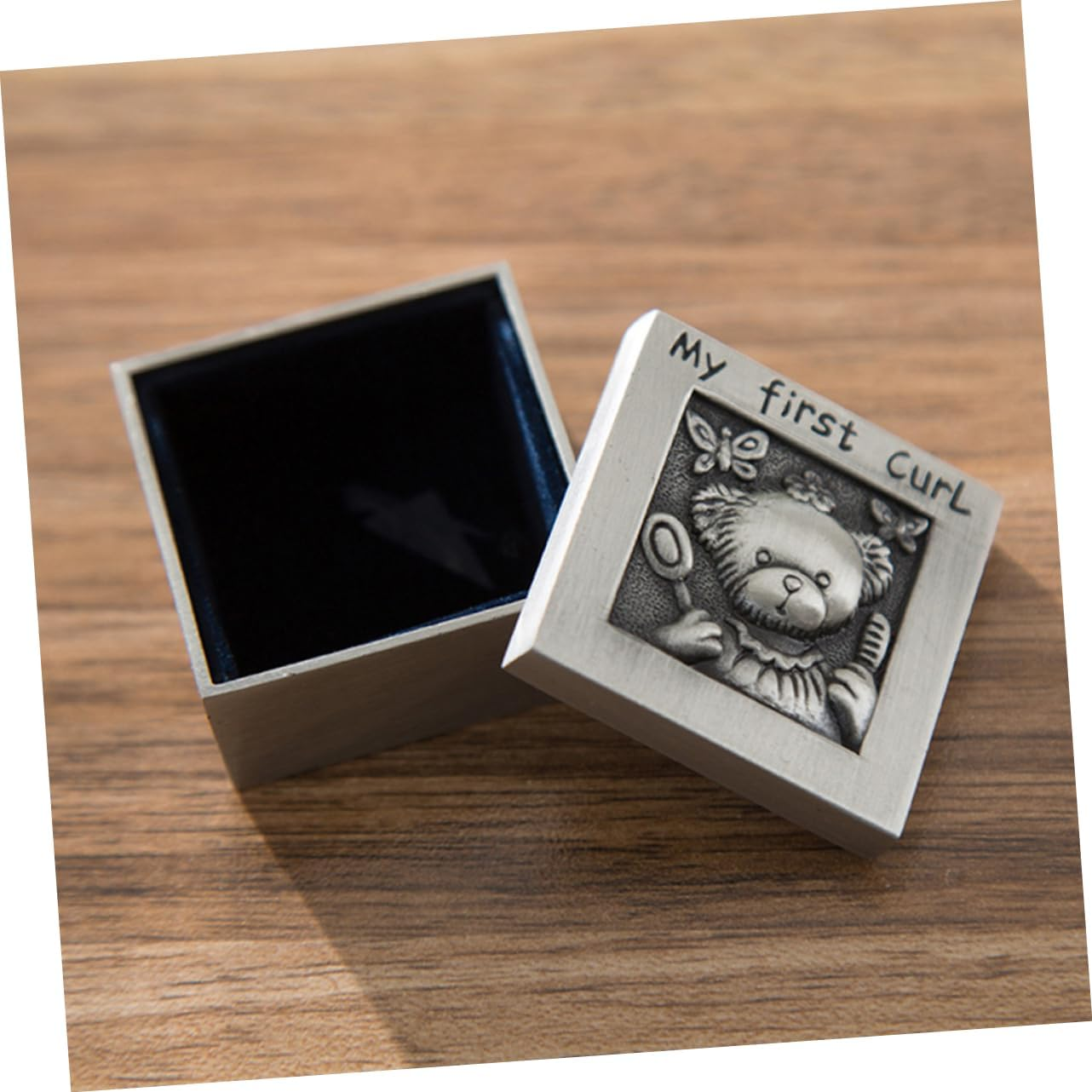 ERINGOGO Teeth Collection Box Fetal Hair Holder Cartoon Organizer Commemorative Case for Newborn Keepsake image number 1