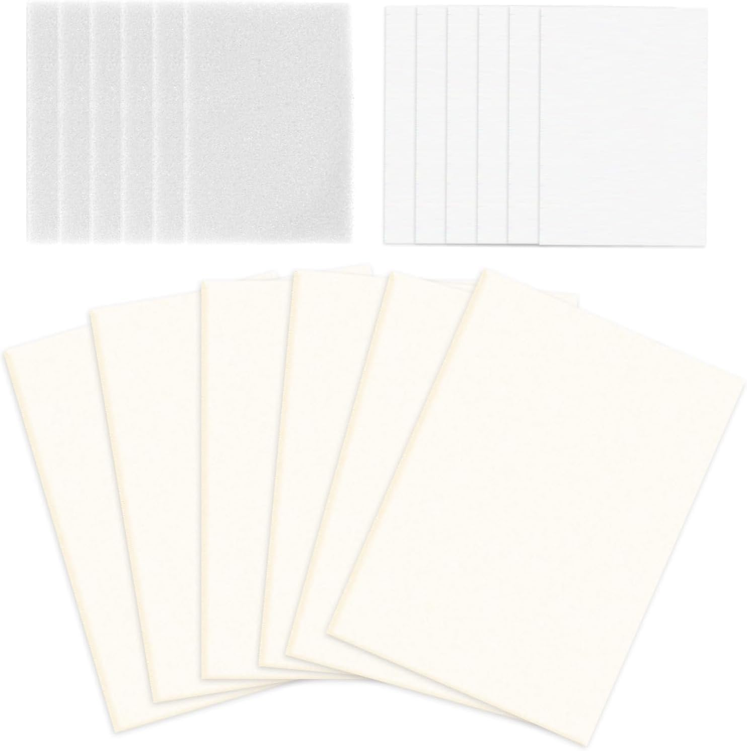 Wisedry Flower Press Accessories, 6 PCS Natural Fiber Blotting Paper, Lining Paper, and Foam Sheets, 10 X 6 Inch (25.4 X 15.2 Cm) image number 2