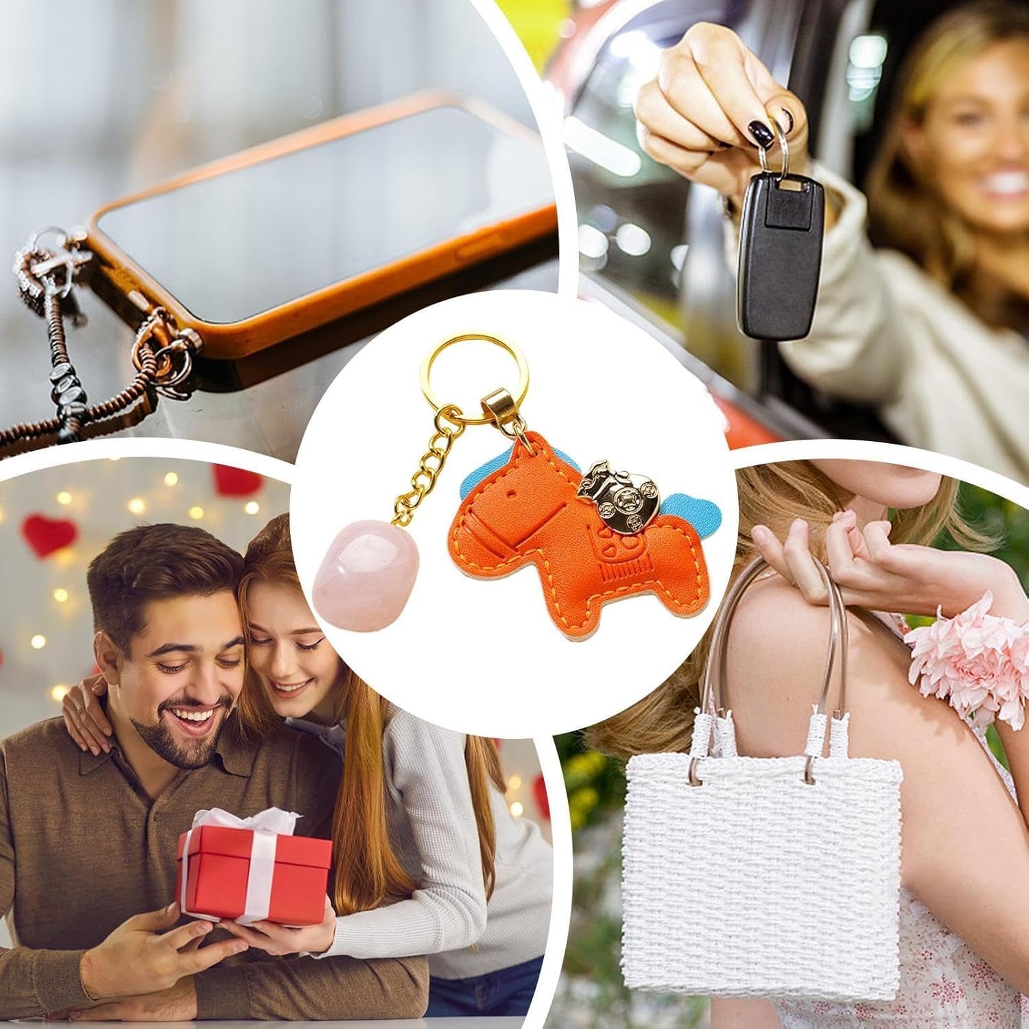 Wallet Pendant | 2026 Year of the S Faux Leather Lanyard | Animal Design Pendant for Backpack and Key Chain, for Women, Men, Teenagers, Men, Sons Gift - Red image number 7