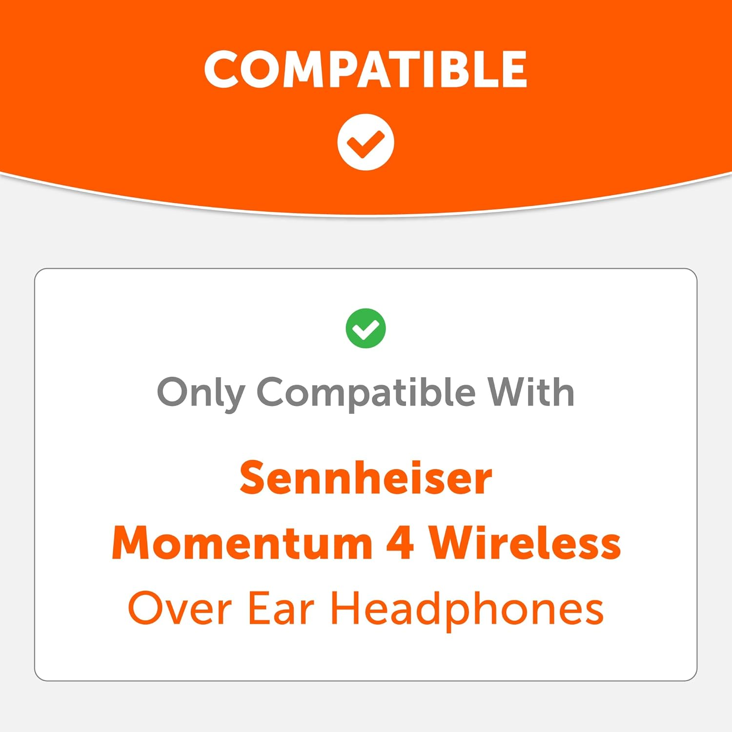 WC Freeze Momentum 4 - Cooling Gel Earpads for Sennheiser Momentum 4 Wireless over Ear Headphones by Wicked Cushions - Boost Comfort, Thickness, & Sound Isolation for Epic Listening | Black image number 5