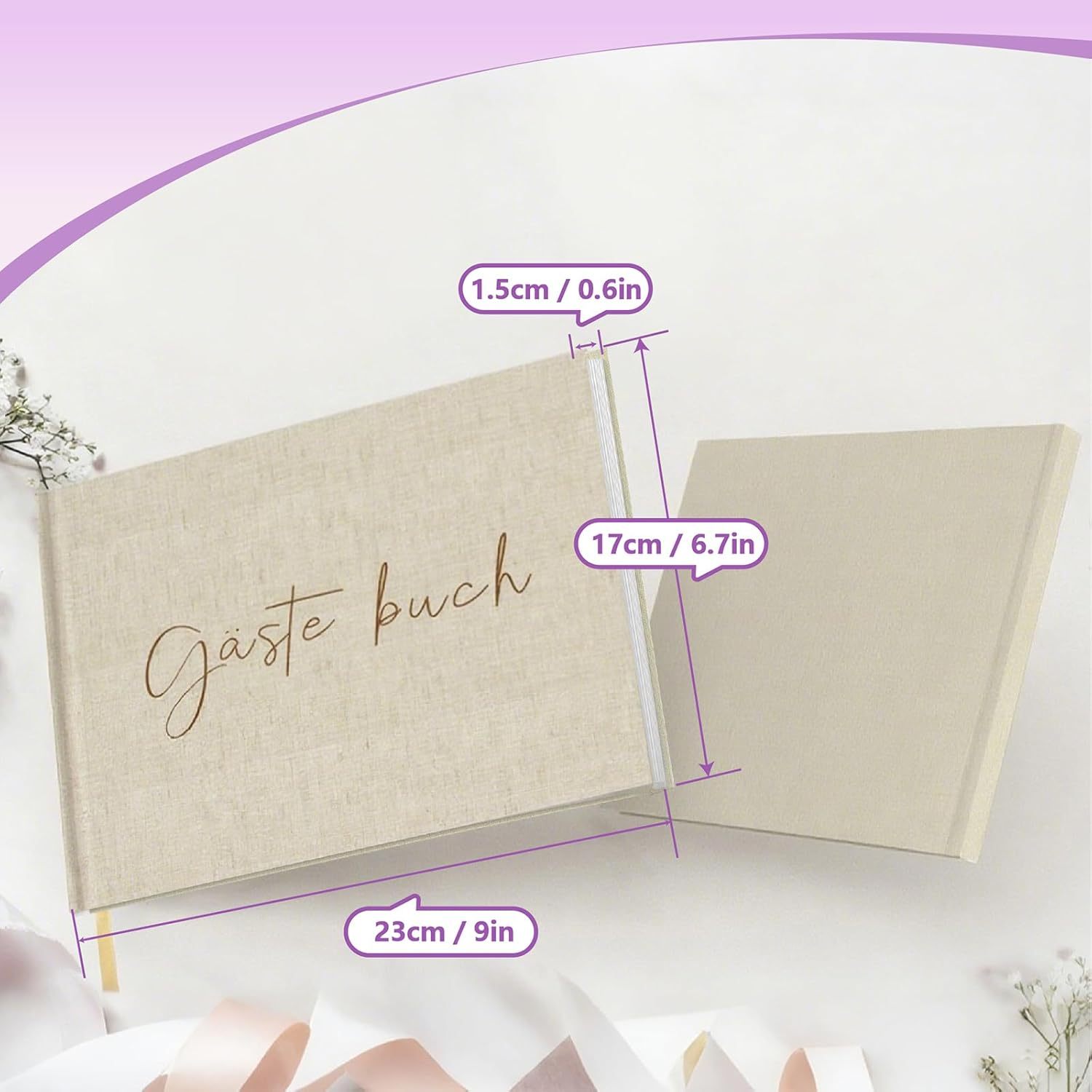 Blank Wedding Guest Book with Questions to Fill In, 144 Pages Wedding Guest Book for Memorable Memories, Wedding Guest Book, Wedding Album, Guest Book