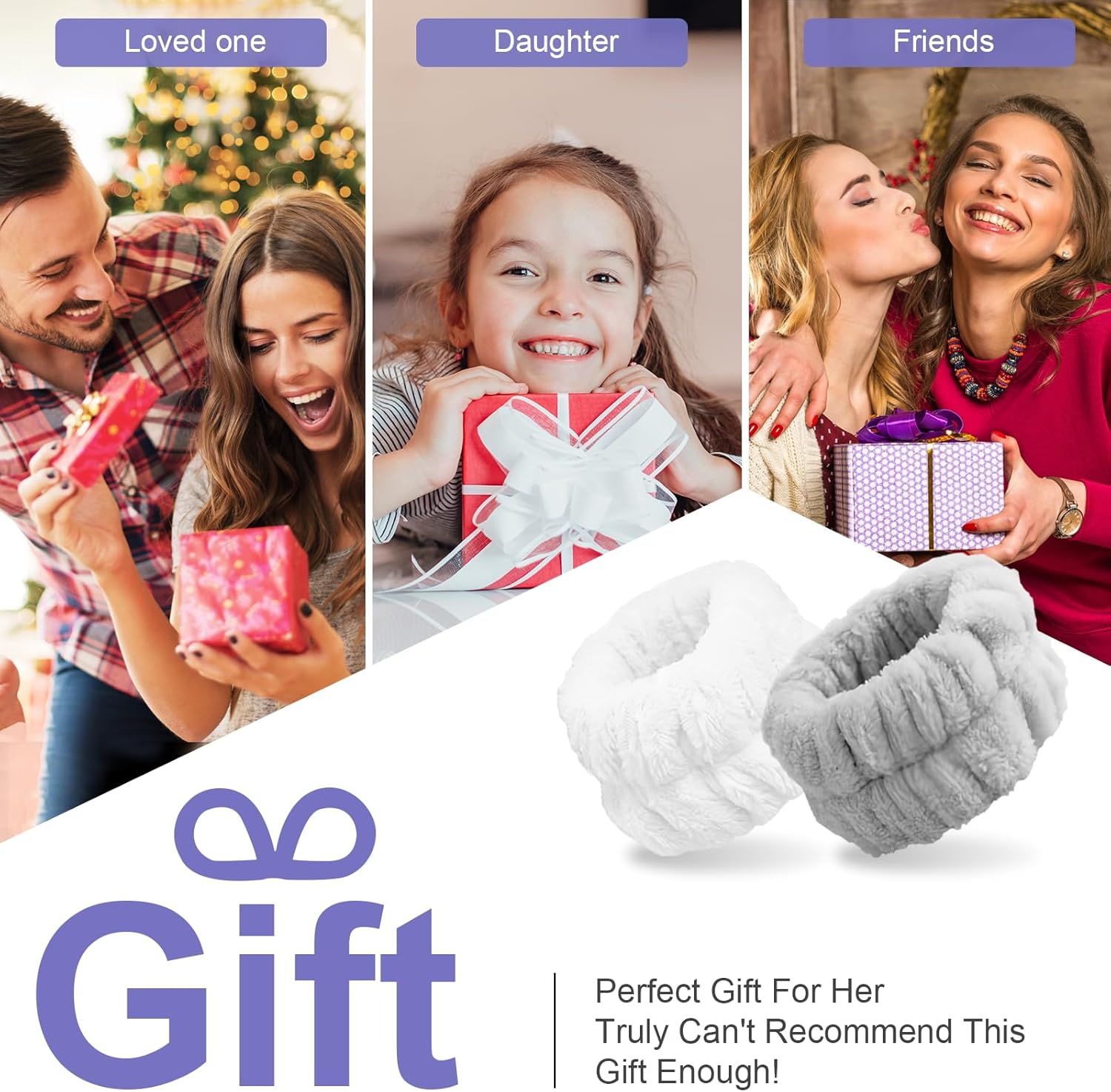 4Pcs Wrist Towels Face Wash Wristbands, Absorbent Towel Wristbands for Washing Face, Microfiber Wrist Spa Washbands for Women, Wrist Sweatband Prevent Water from Spilling down Your Arms image number 1