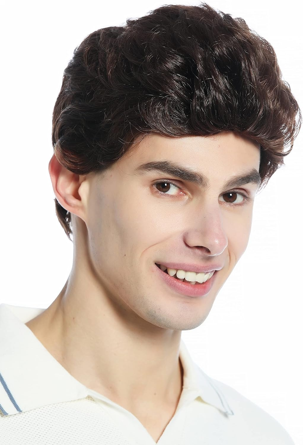 WIG ME up - DW1333A-6T30 Men'S Women'S Unisex Short Slightly Wavy Wig Great Chestnut Brown Mix
