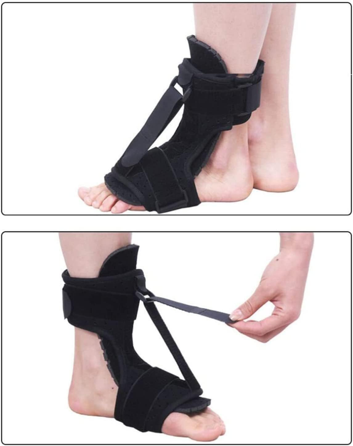 Plantar Fasciitis Night Splint, Adjustable Elastic Dorsal Plantar Fasciitis Night Splint Brace, Achilles Tendonitis, Foot Drop,Heel Ankle Arch Foot Pain image number 5