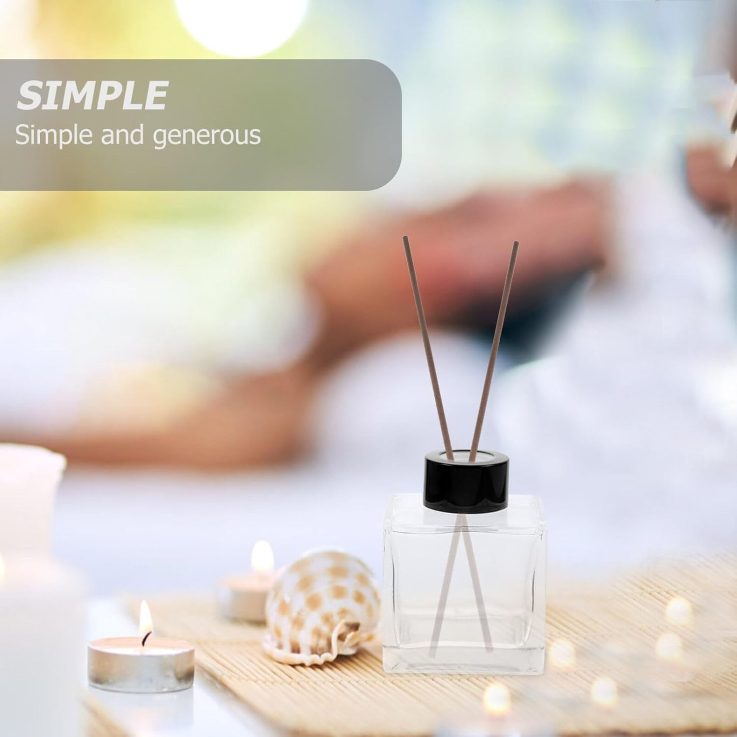 STOBAZA Essential Oil Diffuser Stick 100Pcs Aromatherapy Fiber Sticks Non- Fragrance Diffusers image number 5