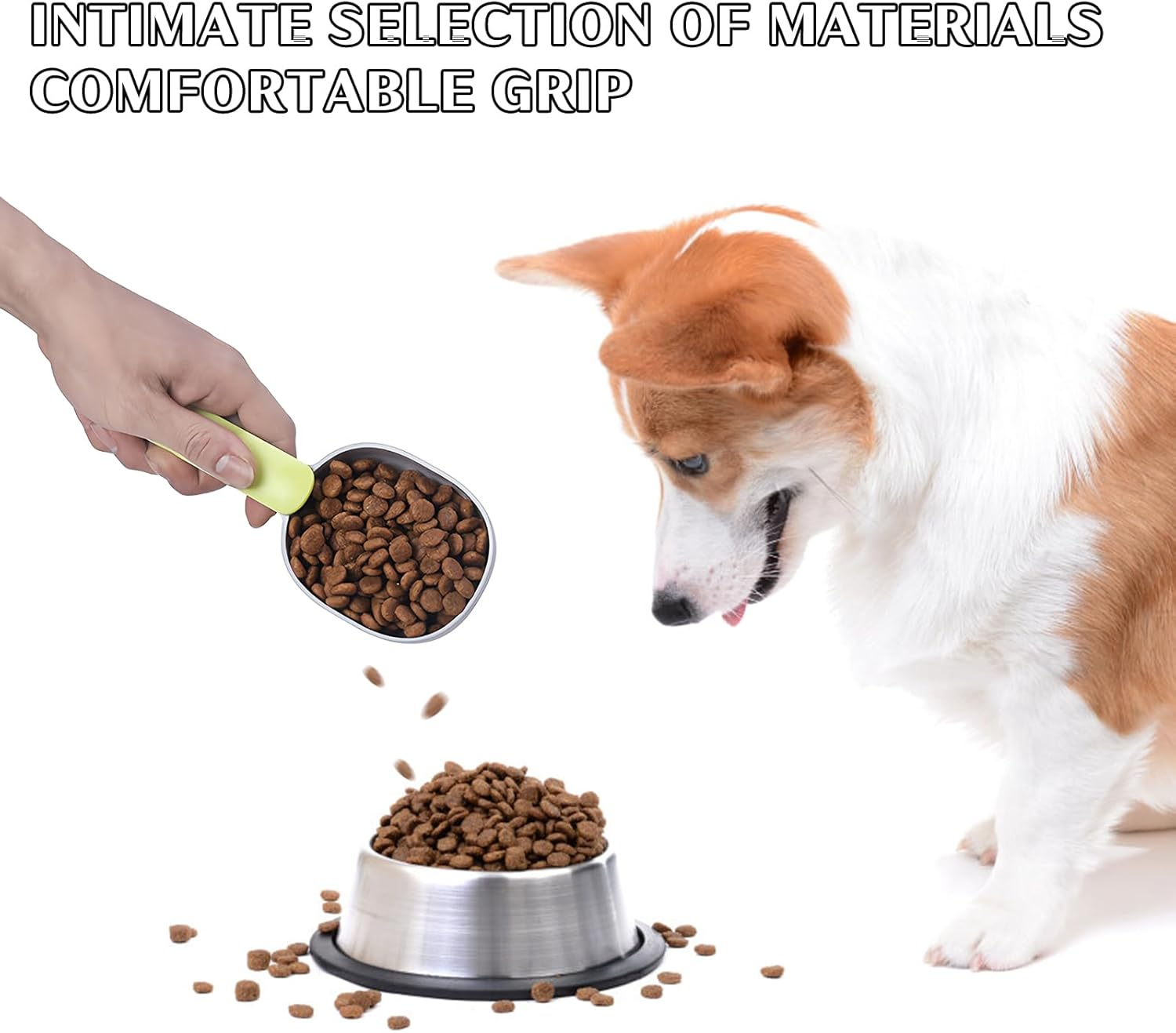 Emperoch 2 Pieces Pet Food Scoop, Plastic Scoop for Dogs and Cats, Cat Litter Scoop Dog Food Scoop, Washing Powder Scoop, Scoops for Dry Food, Ice, Coffee Beans image number 2