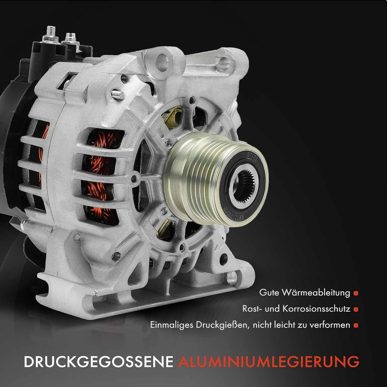 Frankberg Alternator Generator 90A Compatible with A-Class W168 A140 A160 A190 1.4L-1.9L 1998-2004 Vaneo 414 1.6L 2002-2005 Replace# SG9B037 image number 2