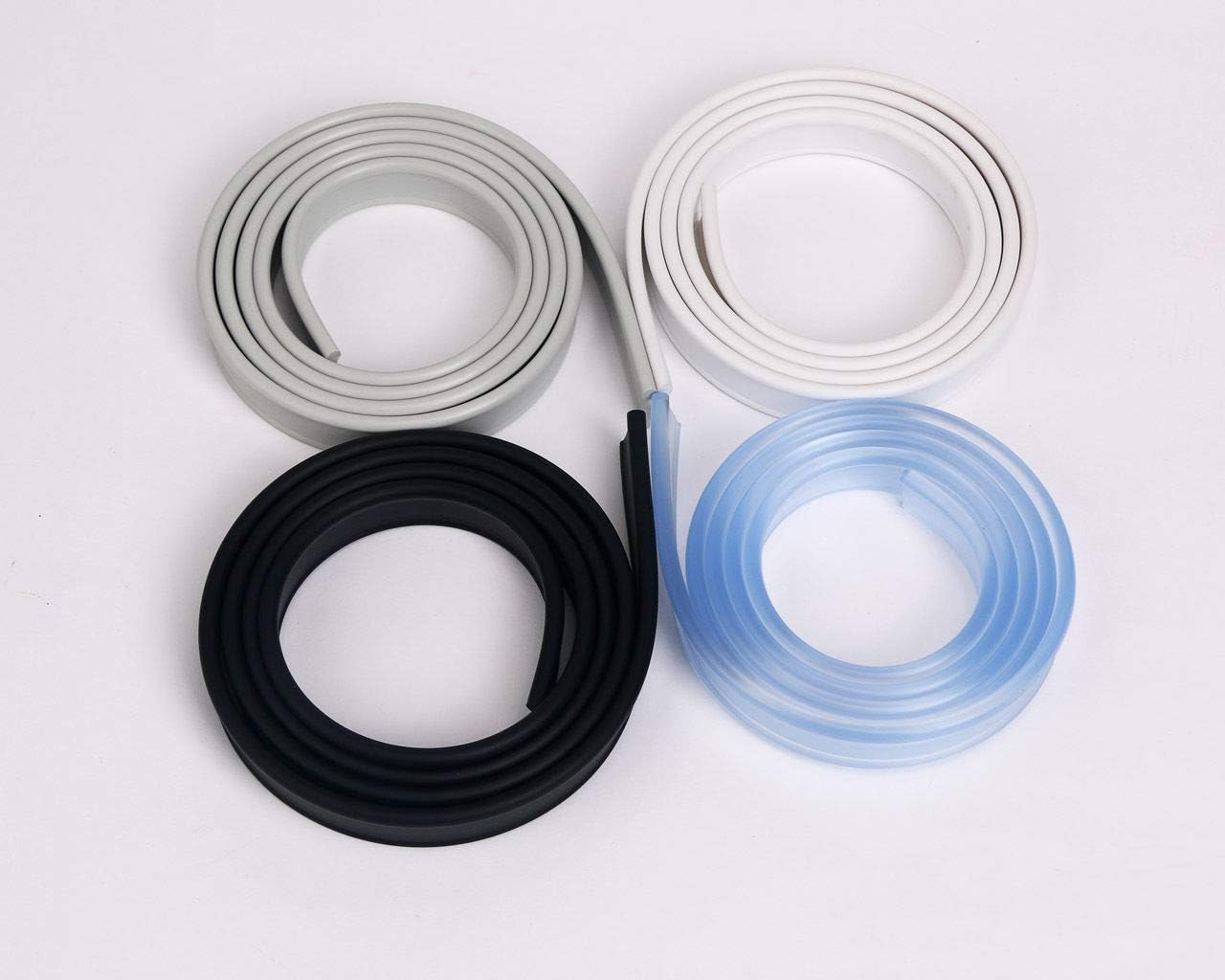 ELEGANT Soft Rubber Shower Seal for Folding Bath Screen Enclosure Black Colour image number 5