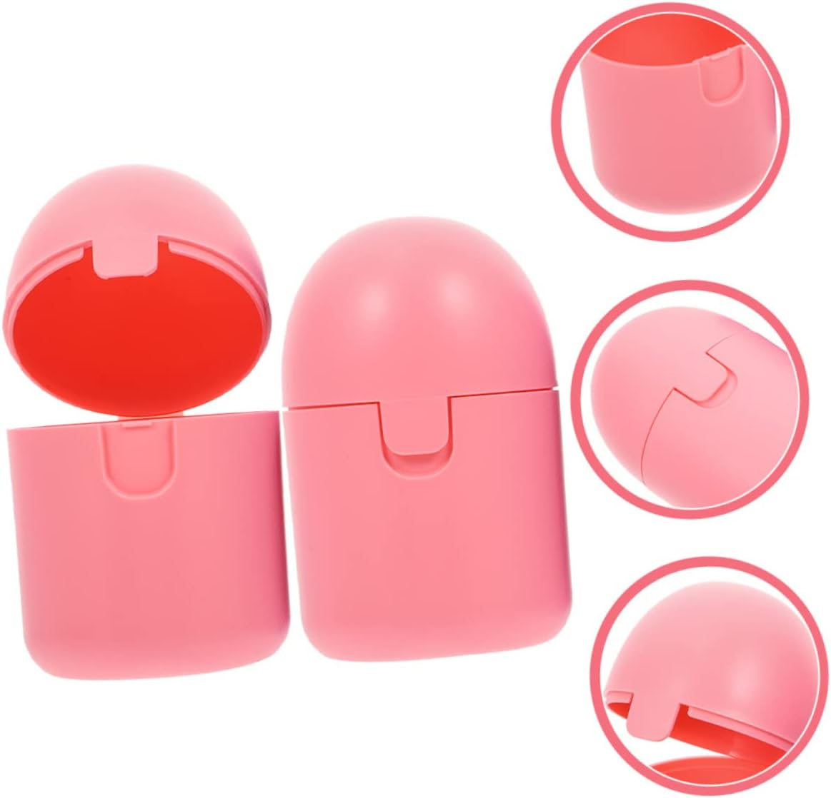 Outanaya 2Pcs Period Box Portable Storage Organizer for Women Microwave-Friendly Holder for Cups Travel Accessory in Pink image number 6