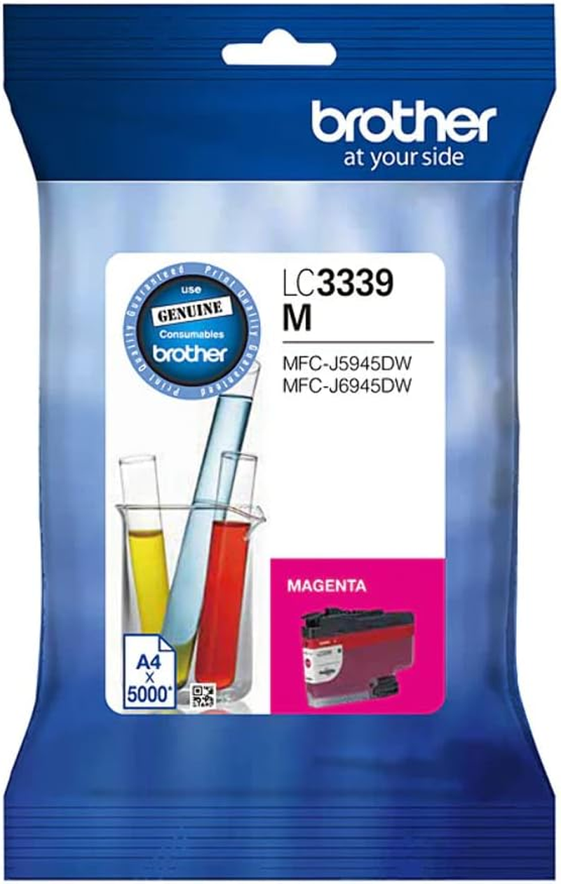 Brother Genuine LC3339XLBK High-Yield Capacity Ink Cartridge, Black, Page Yield up to 6000 Pages, (LC-3339XLBK) for Use With: MFC-J5945DW, MFC-J6945DW, MFC-J5845DW, MFC-J6545DW High-Yield Capacity image number 4