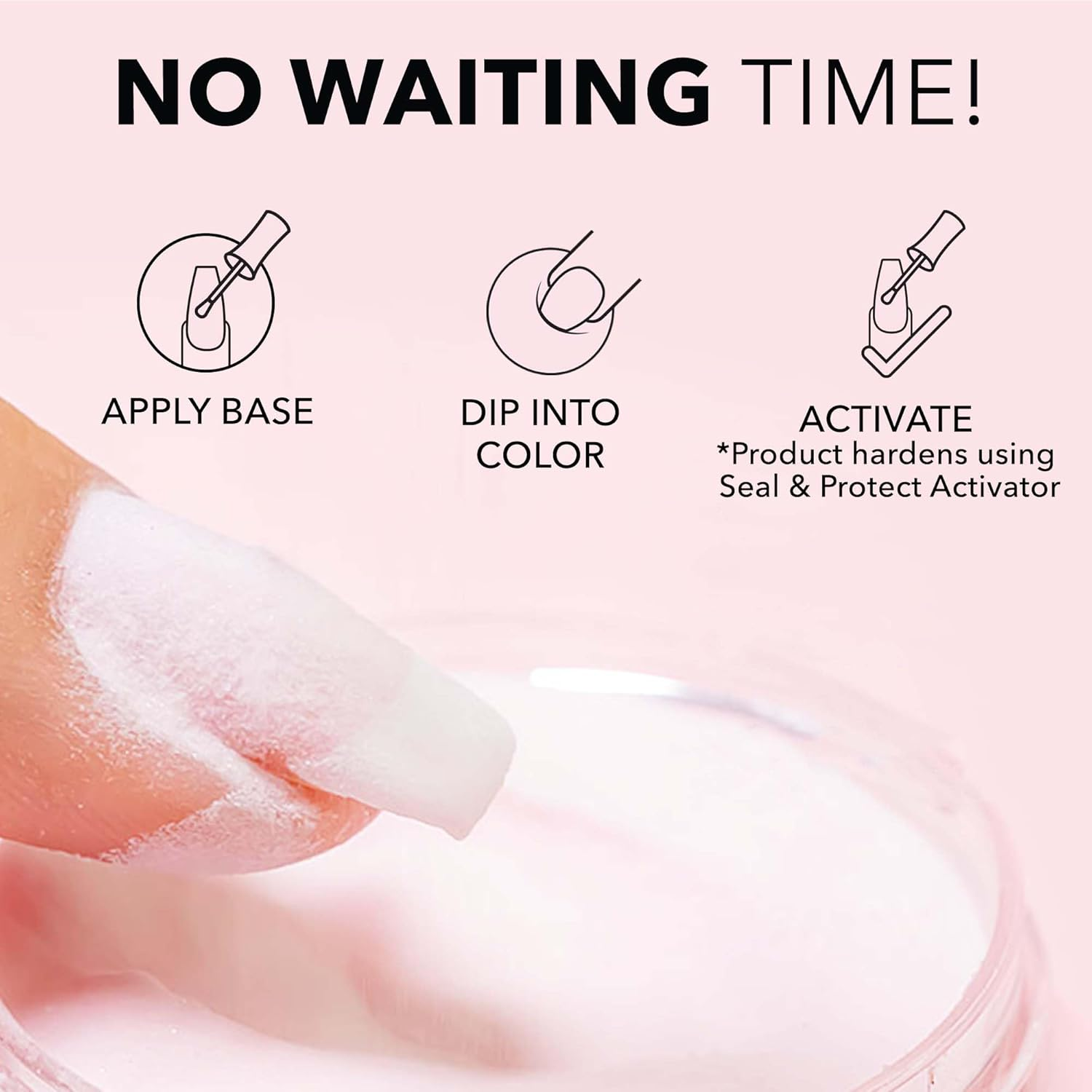 Kiara Sky Dip Powder, D621 Someone like Blue, 28 G - Blue image number 6