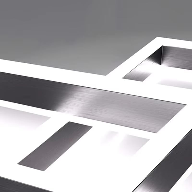 BAMDECOR A18882/3A 3 Rings Black Modern Minimalist Square Pendant Light Adjustable LED Chandelier for Bar, Dining Room, Office image number 4