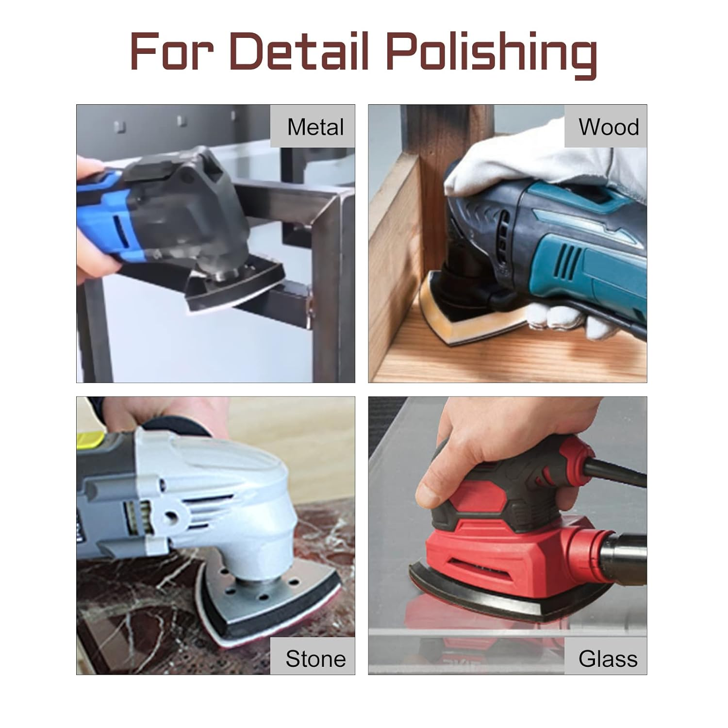 LEONTOOL 30 Pcs Mouse Sander Pads 600 Grit 6 Hole Hook and Loop Sandpaper for Detail Sander Sanding Disc image number 6