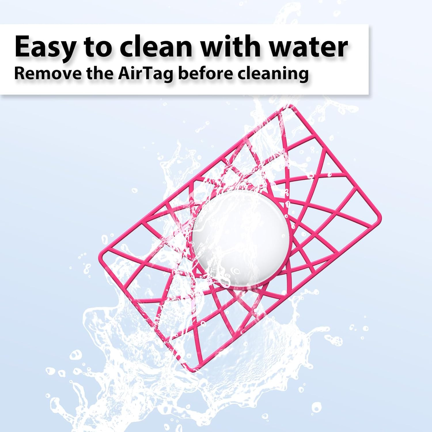 WALNEW 4 Pack Airtag Wallet Holder, Slim Air Tag Wallet Card Case, 0.1 Inch Thickness Ultra Thin Airtag Holder for Purse, Backpack, Clutch, Handbag (4 Colors) image number 4