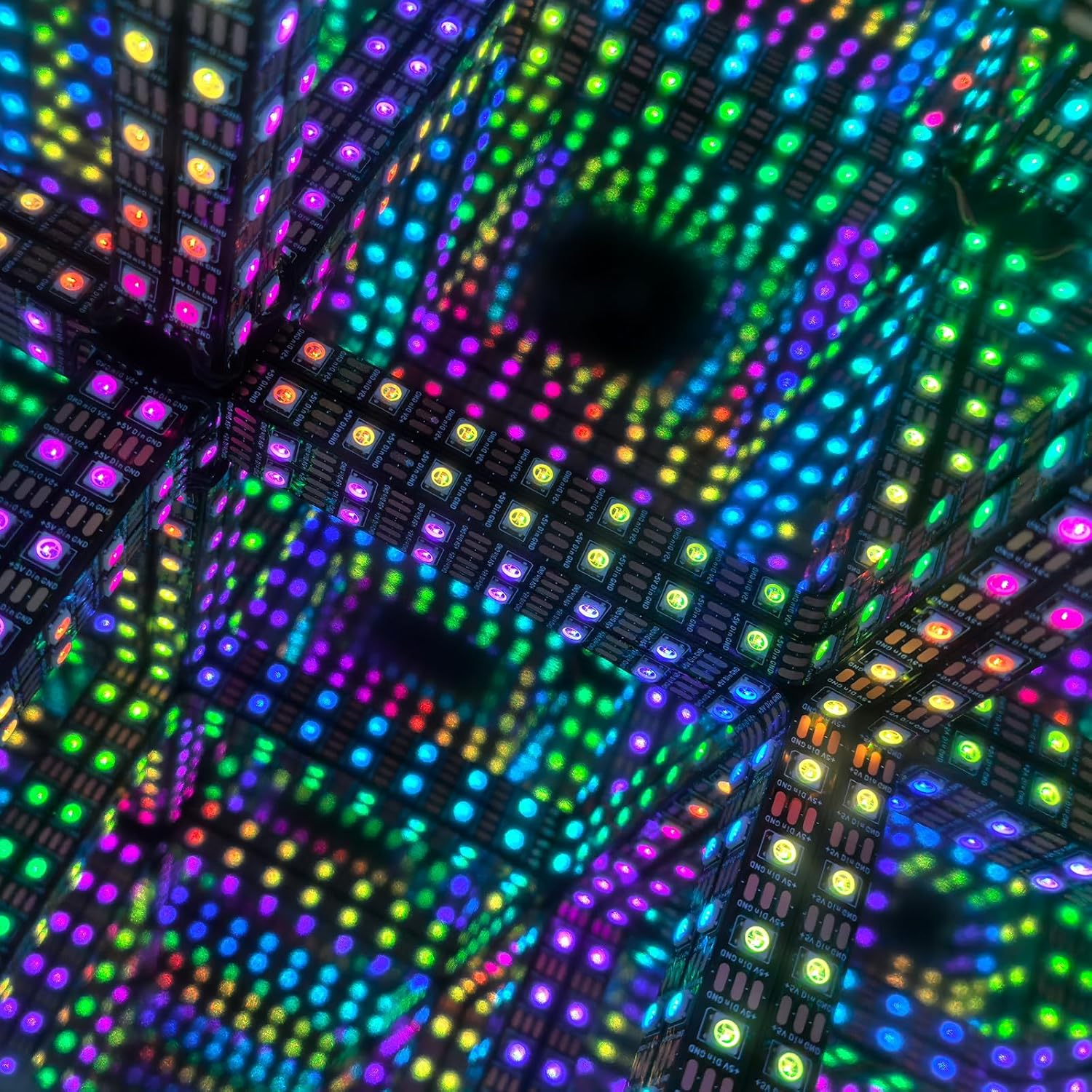 Hyper Cube LED Light LED Controller with Stand, Controller & Sound & App Reactive Table Lamp - Cool & Creative Multicolor Decorative Mirror Art Desk Night Light (Small 4Inchs) image number 6