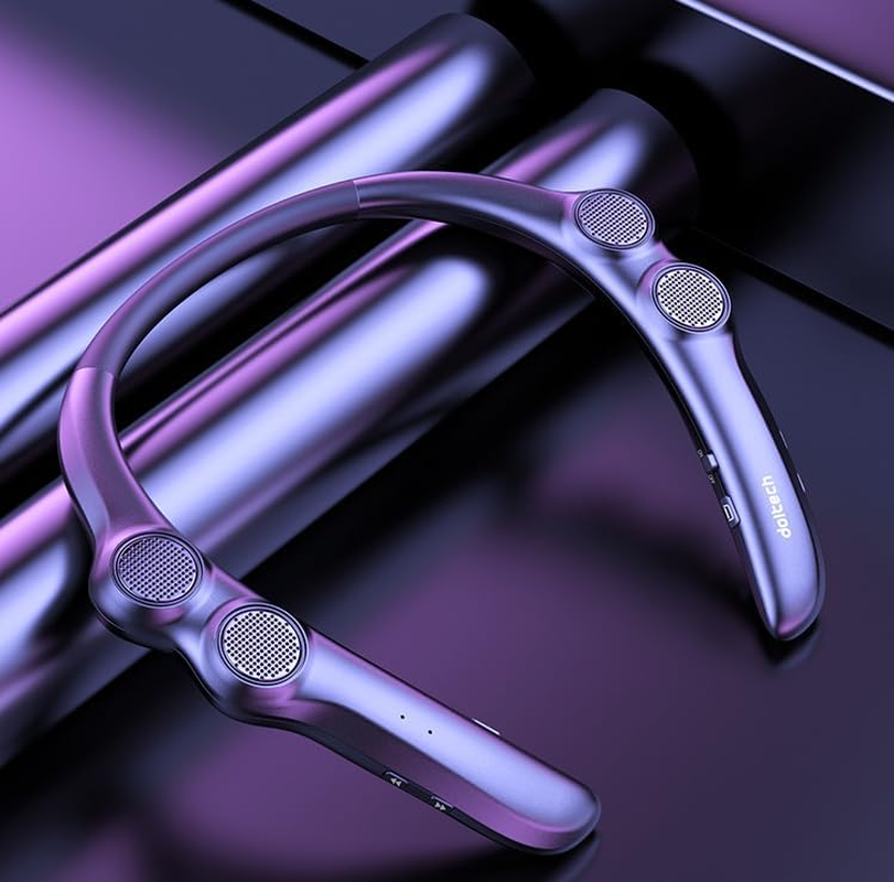 Neck Speaker Hands-Free: 15H Wireless Bluetooth Wearable - Ultra-Light 78G for Hiking, Workouts & WFH, Portable Surround Sound W/Mic image number 5