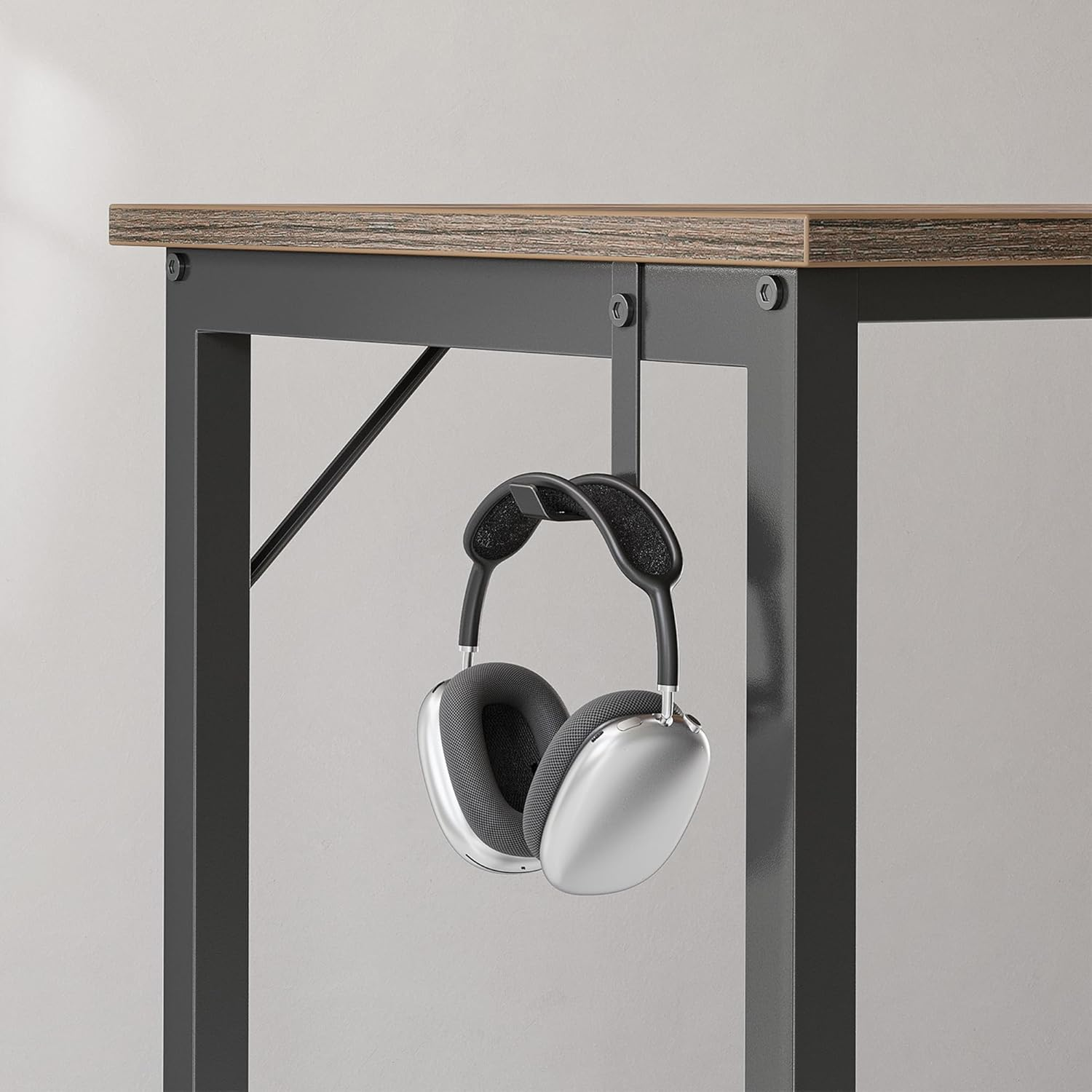 Cubicubi Computer Desk with 2 Reversible Storage Shelves 120X48Cm Office Desk Study Table, Vintage Brown image number 1