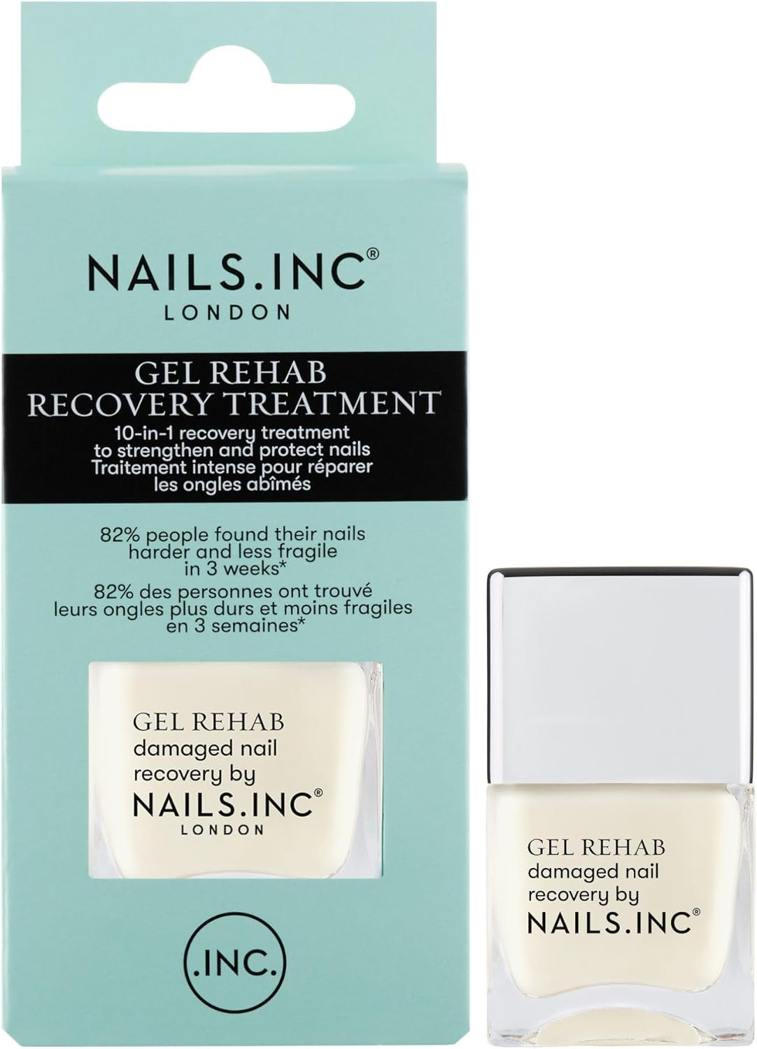 Nails INC Gel Rehab Strengthening Nail Treatment, 14Ml