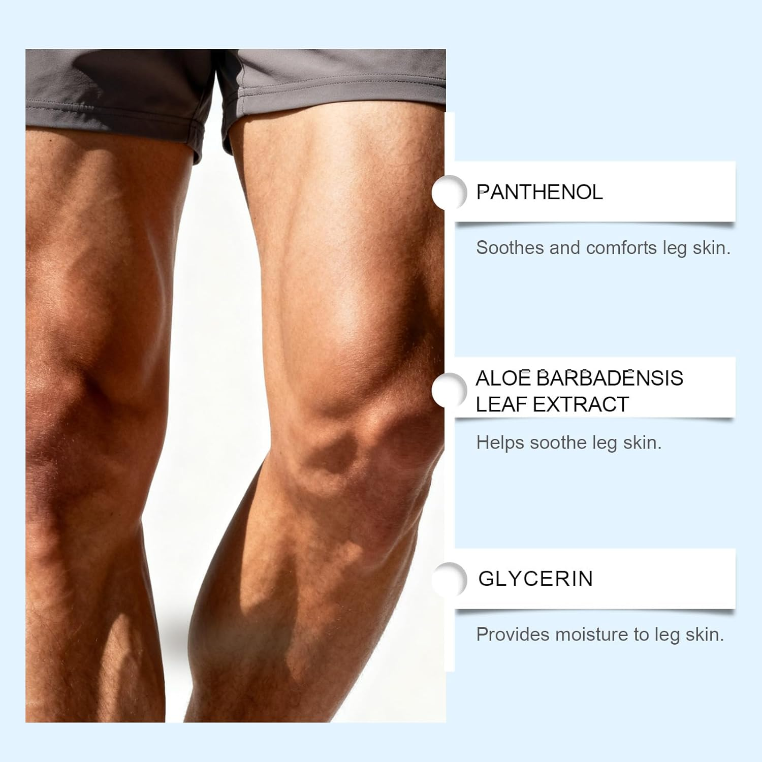 Soothing Leg Cream for Burning Sensation, Heavy & Tired Legs, Relaxing Cooling Gel for Discomfort, Moisturizing Daily Care for Long-Lasting Refreshing Comfort (2Pcs) - 1Pcs image number 5