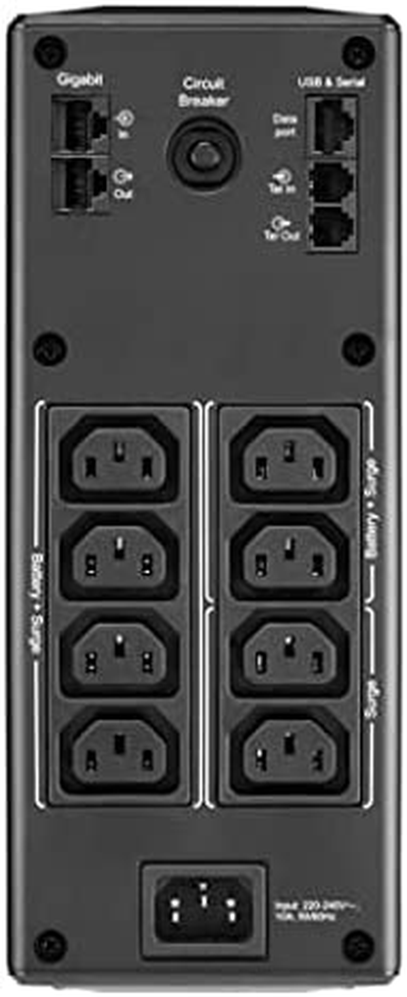 APC BR1600MI - 1600VA Back UPS Pro BR, 8 Outlets, AVR, LCD Interface image number 6