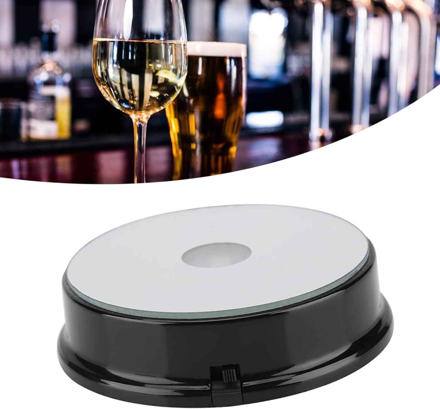 LED Light Base Stand, 7 Colour Display, for Glass Bottles and Crystal Figurines image number 4