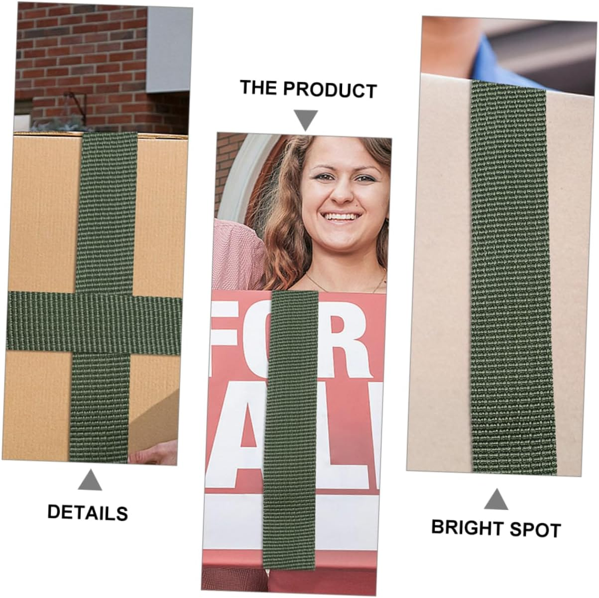 BESTYASH 6Pcs Environmental-Friendly Luggage Fixed Belt Car Luggage Binding Belt Cargo Fixing Strap image number 3