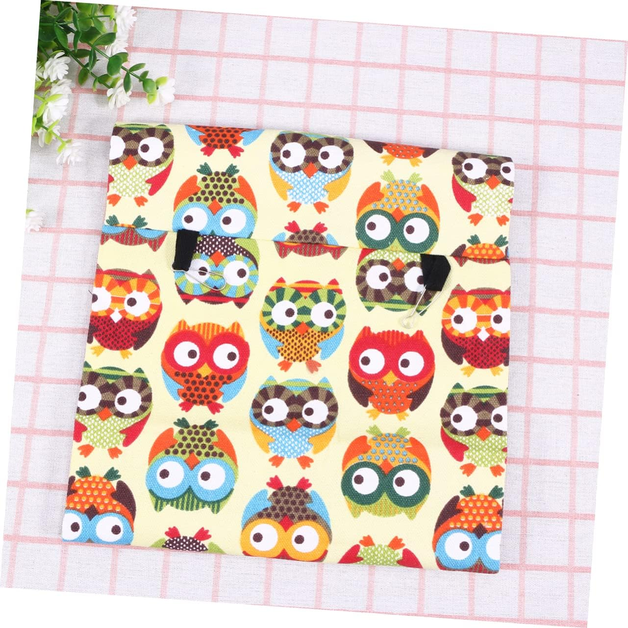 VILLFUL Parrot Nest Canvas Triangle for Conures Owl Print Design Comfortable Bird Bed for Parrots and Small Birds Ideal for Bird Cage Accessories image number 5
