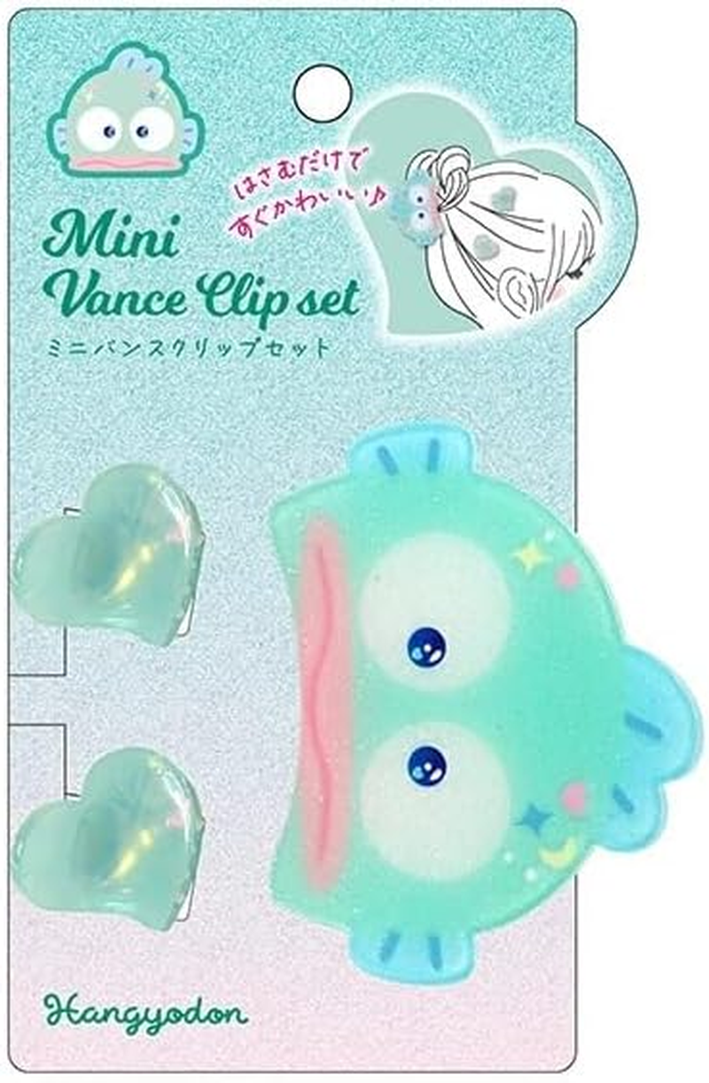 Morimoto Sangyo Sanrio Hangyodon RM-8497 Mini Van Clip Set H6 X W7.5 X D5.5 Cm