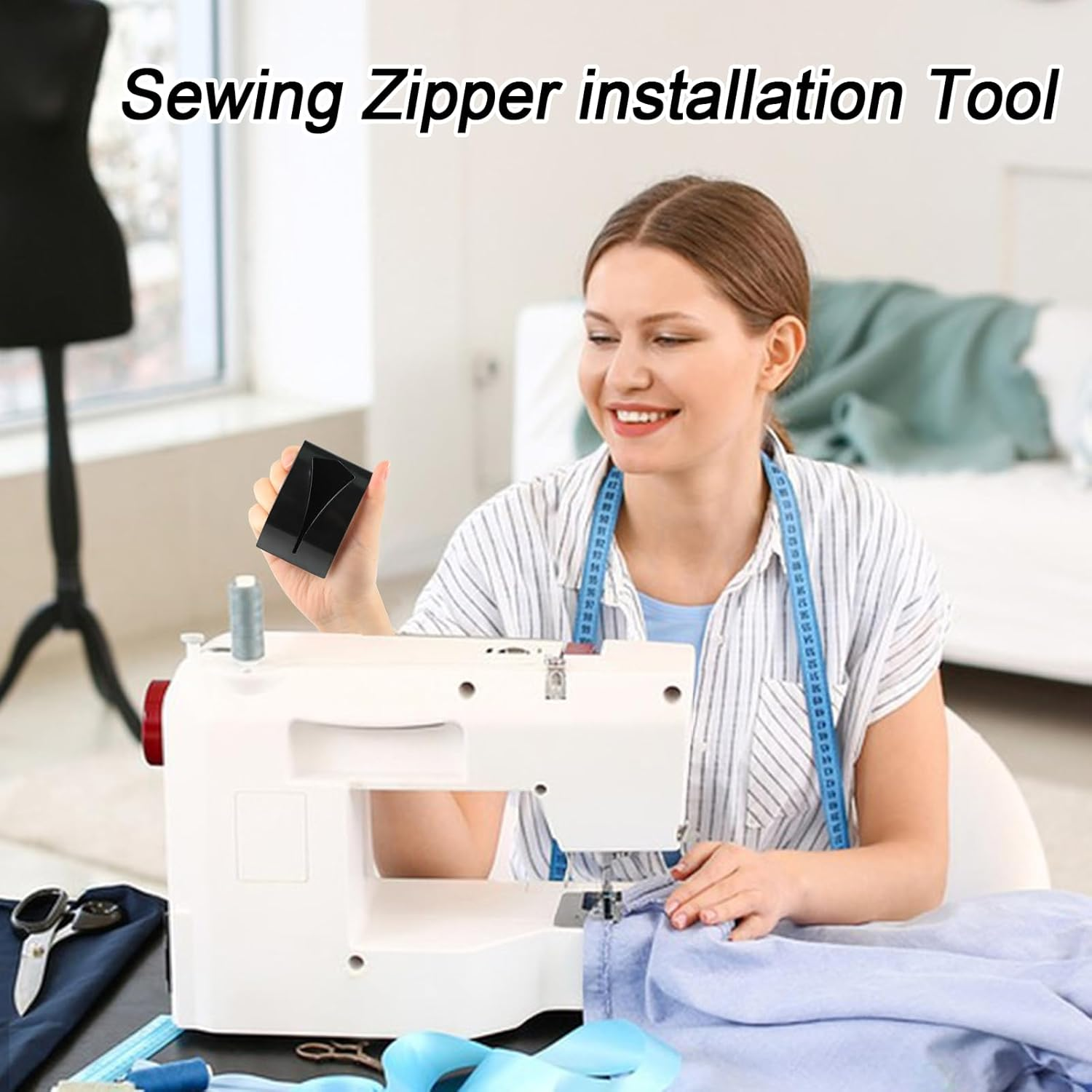 Zipper Jig Tool, Quick Zipper Jig Sliders for Zipper Pulls, Stainess Steel Zipper Installing Tool for Pants, Dresses(2 Pack) image number 4