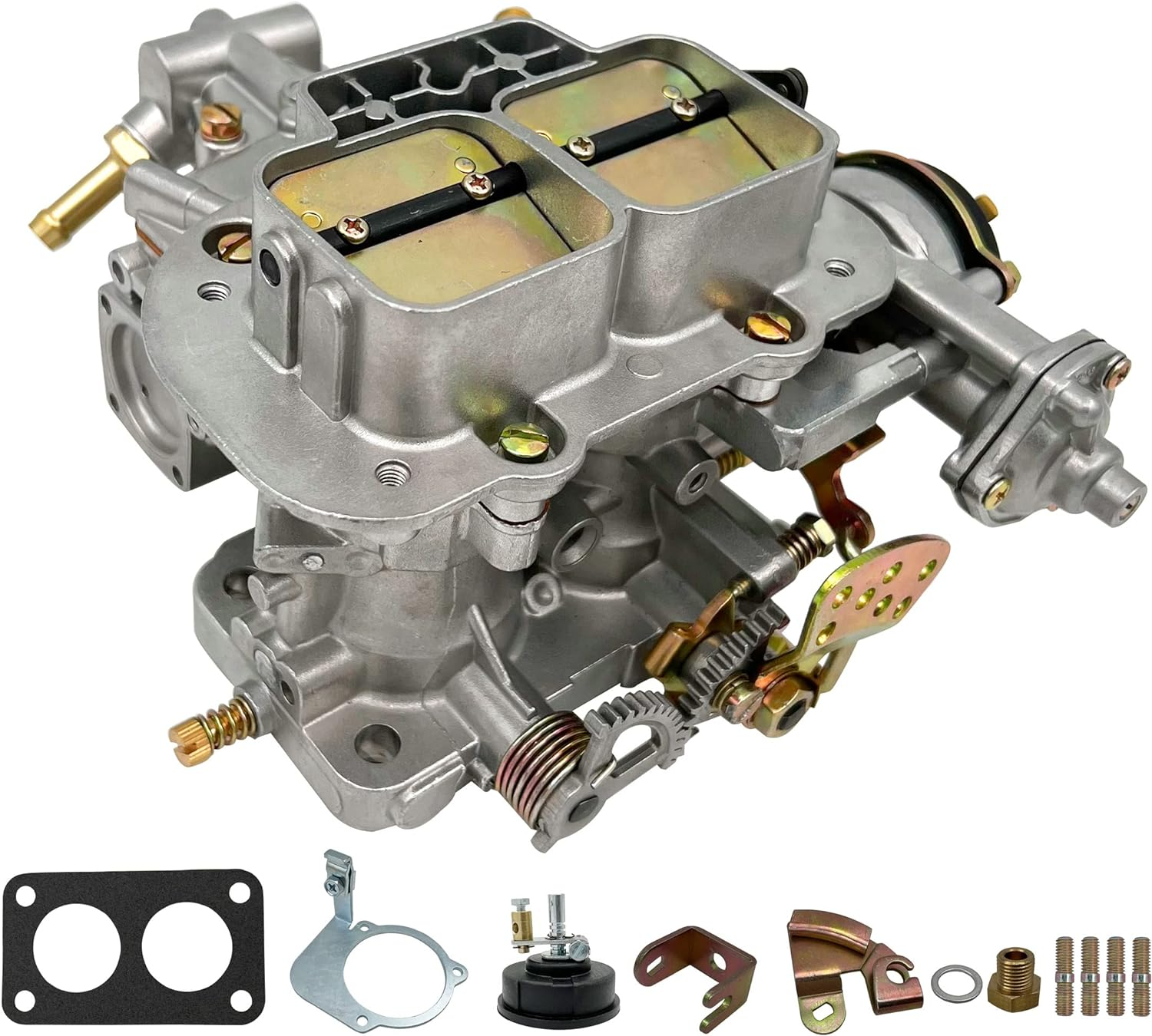 2 Barrel Carburetor for Weber 38/38 Performance 428 Weber Carb 38X38 Progressive for Fiat Renault Ford VW Dodge Pickup BMW Daewoo Mitsubishi 4 Cyl Electric Choke,19830.202 DGES CFM 390 image number 3