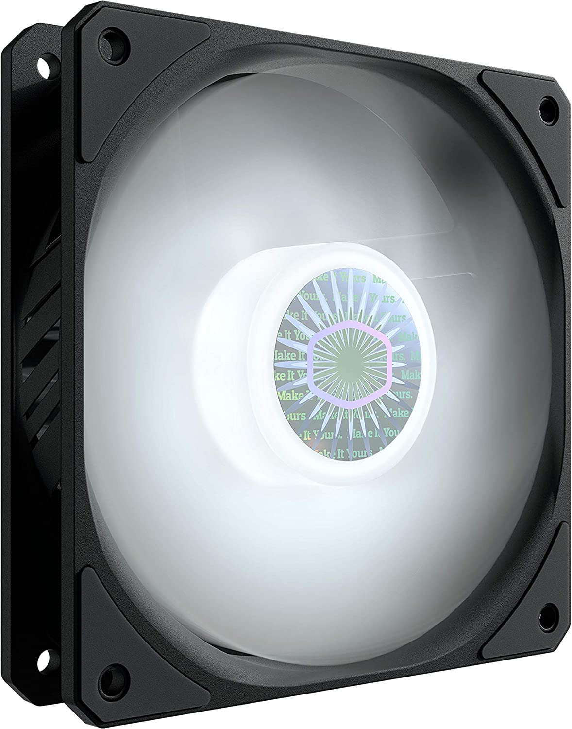 Cooler Master Sickleflow 120 White LED Case & Cooling Fan - Translucent Air Balance Blades, 62 CFM, 2.5 Mmh2O, 8 to 27 Dba - White LED