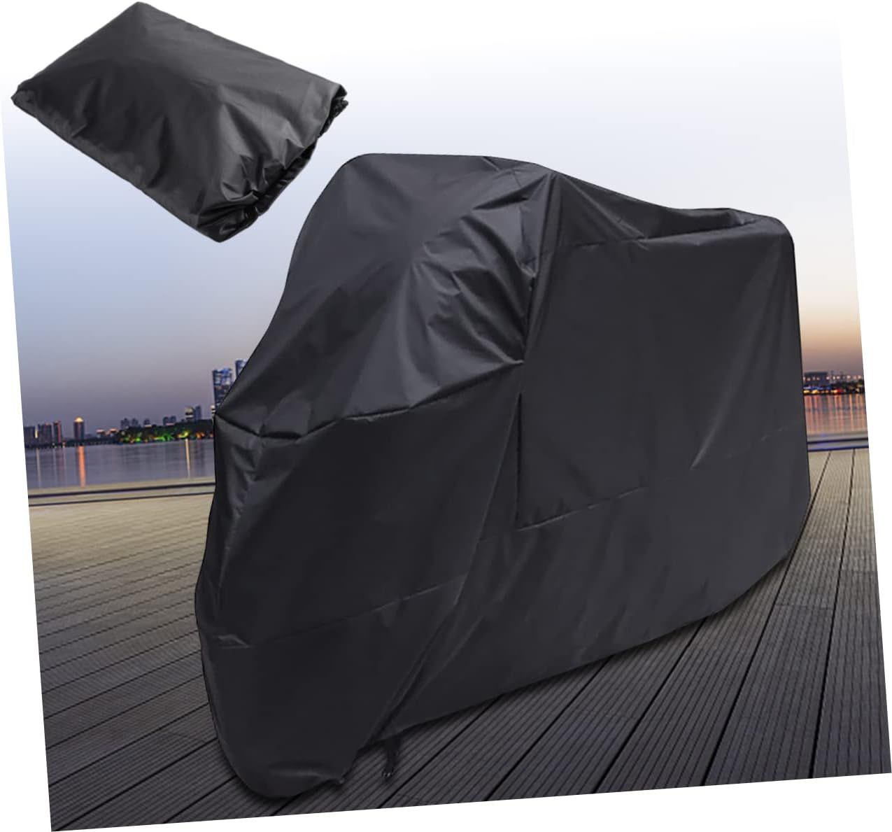 CORHAD Sun Protection Car Cover for Motorcycle Motorbike Xl and Windproof for Outdoor Bike Storage and Protection from Rain and Sun