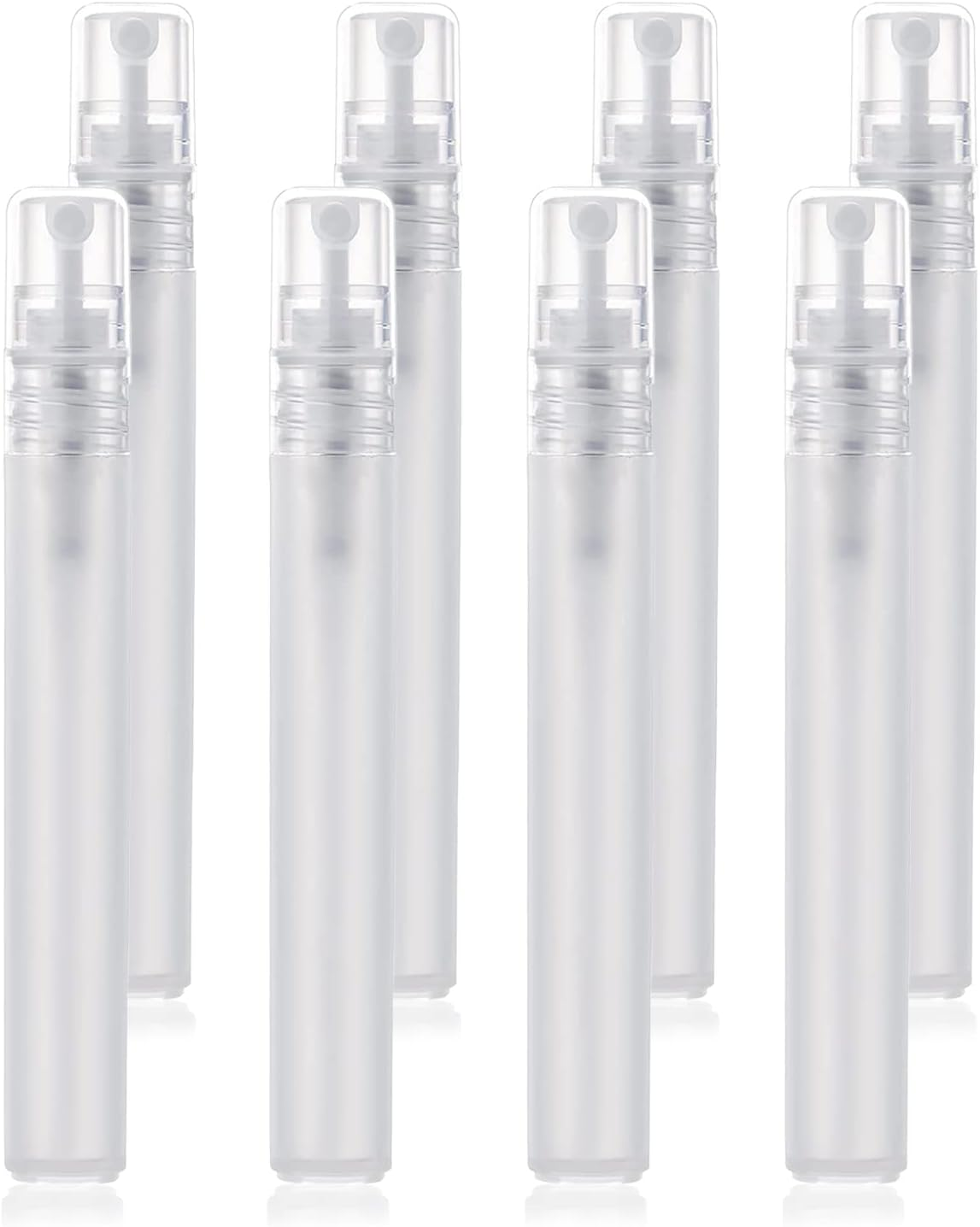 Travel Spray Bottle, 8 Pcs Refillable Mini Plastic Spray Bottles for Perfume Essential Oils, Travel, Cleaning, Makeup Tool (10Ml) image number 5