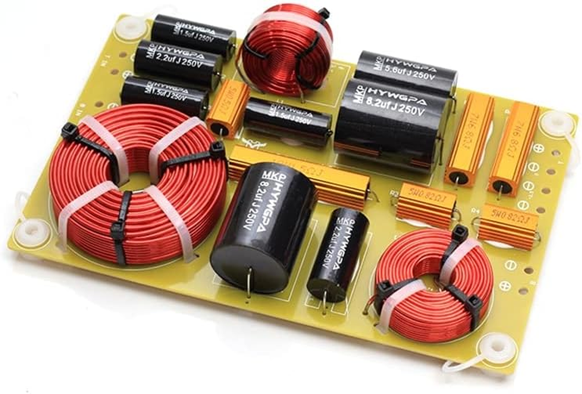 HOOCI 2PCS 200W 2-Way Audio Hifi Filter Circuit Board Stereo Speaker Crossover Filters Frequency Dividers 3200Hz 4/6/8 Ohm (Color : T6 W6)