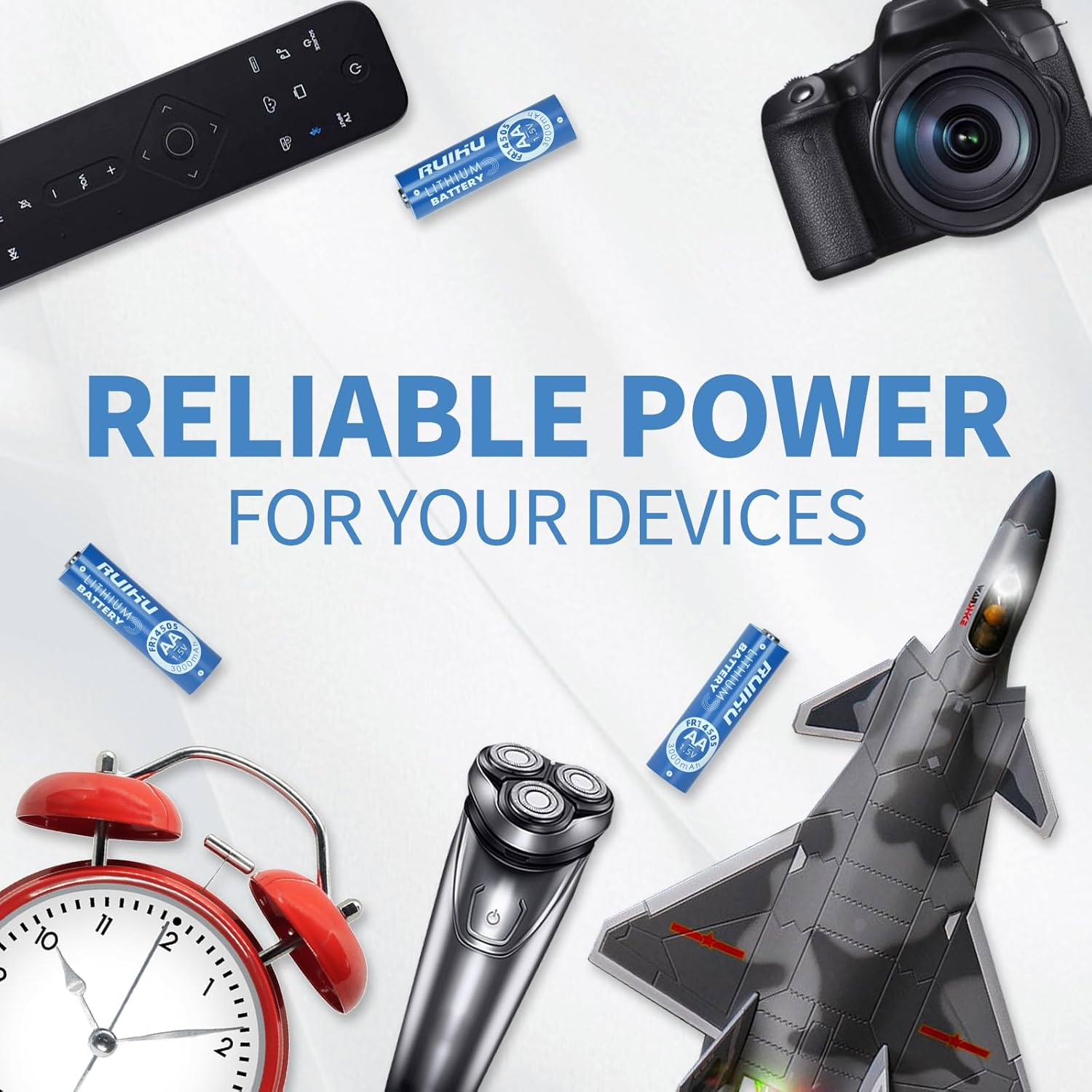 AA Batteries 10 Pack Lithium Iron Double a Batteries,1.5V 3000Mah Longer Lasting AA Lithium Batteries for Blink Camera, Flashlight, Toys, Remote Control, Non-Rechargeable (Lithium AA - 10 Count) image number 1