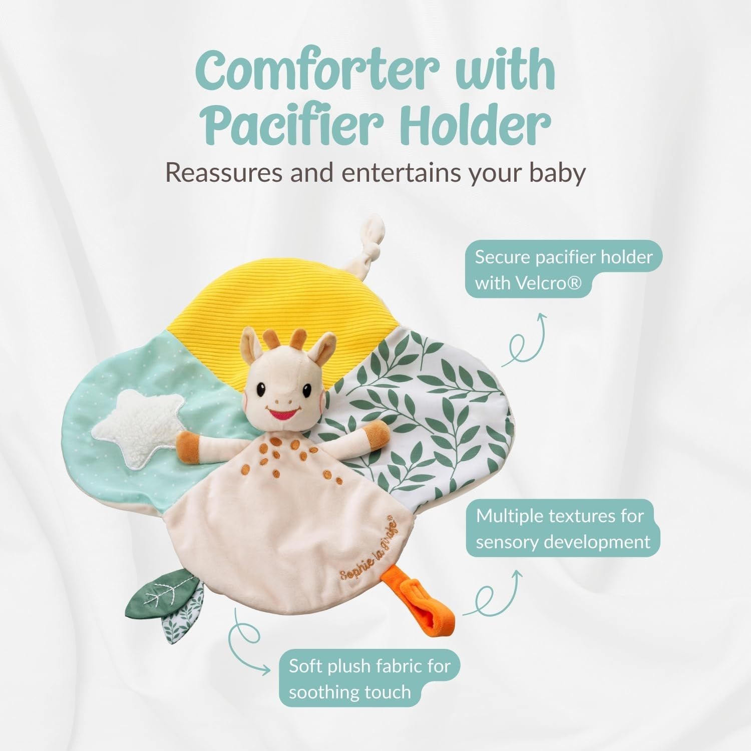 Sophie La Girafe Baby Teether and Comforter Set, Comforter for Kids That Matches Any Bedroom Decor, Teething Toy Made from 100% Natural Rubber, Soft and Lightweight image number 5