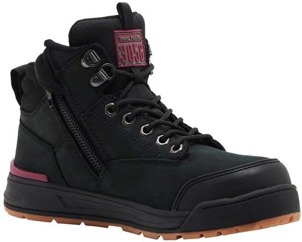 Hard Yakka Women'S 3056 Lace up and Side Zip Safety Boot