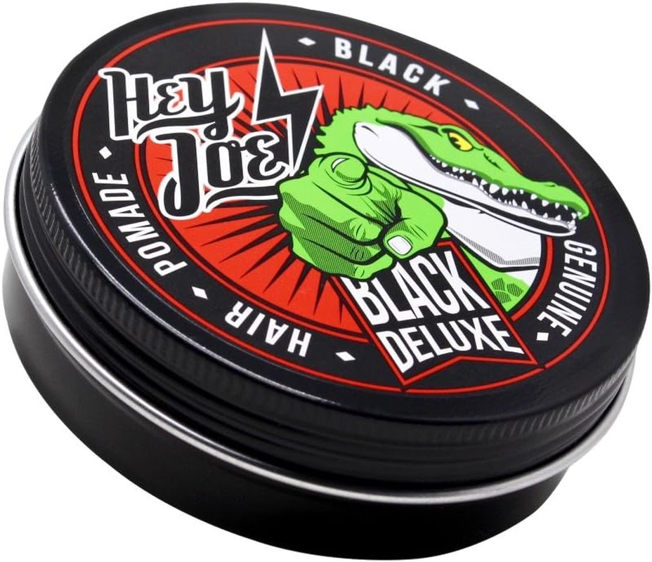 HEY JOE! Genuine Hair Pomade Men'S Black Deluxe 100 Ml Hair Pomade Men Black for White Hair or as a Colour Enhancer for Black Hair - Professional Hair Styling Products image number 1