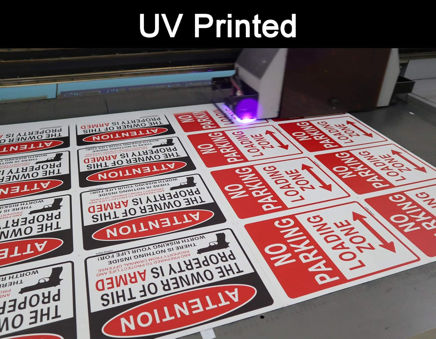 Joffreg No Parking,Loading Zone Sign,14 X 10 Inches,Reflective Aluminum,Uv Printed,Weather Resistant,Waterproof,Durable Ink,Easy to Mount,Indoor or Outdoor Use,2 Pack image number 5