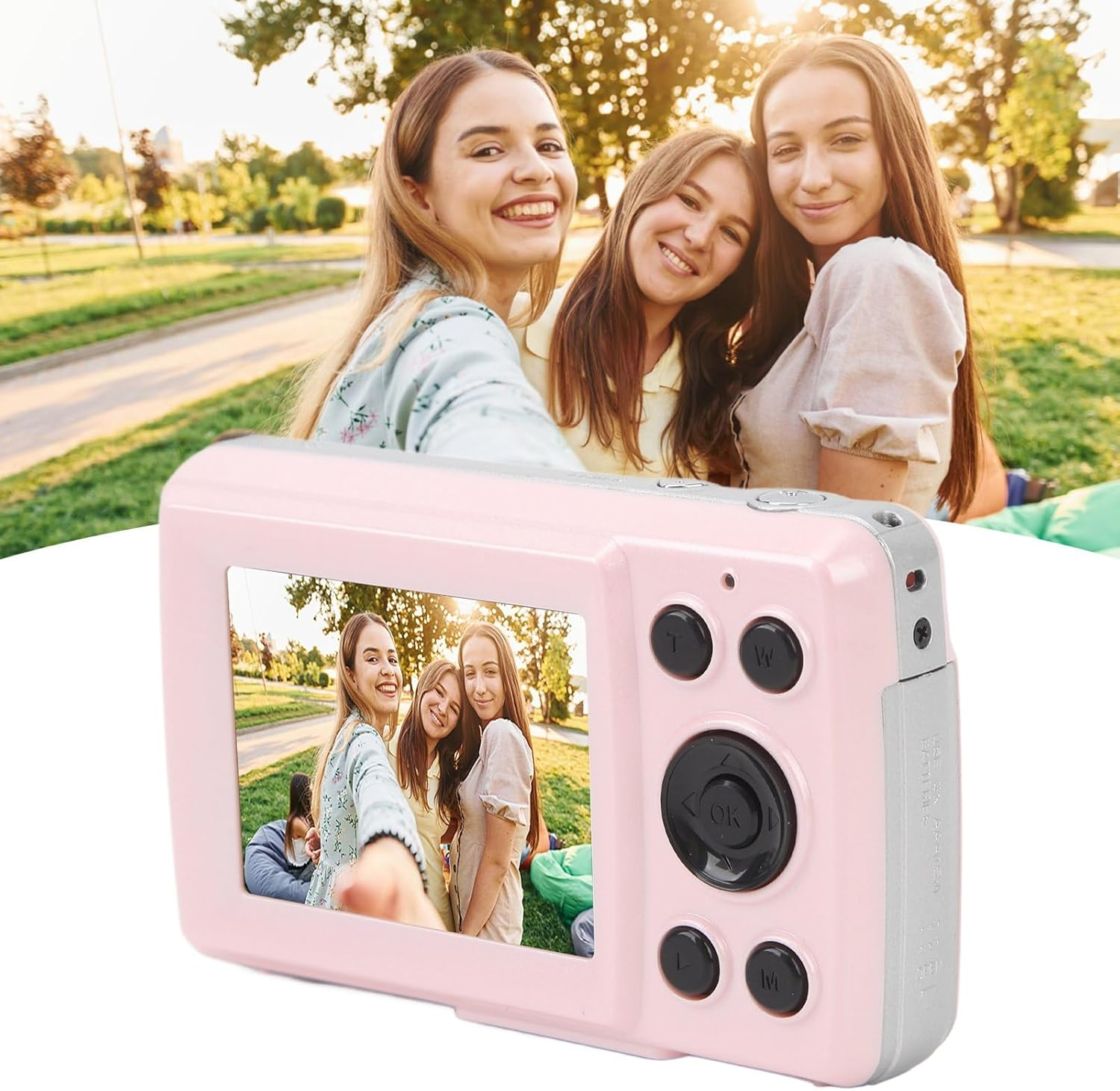 16MP Digital Camcorder for Photography Video, 1080P Auto Focus Action Camera with 16X Digital Zoom/2.4 in LCD Screen, Small Compact Point and Shoot Digital Cameras for Kids image number 6